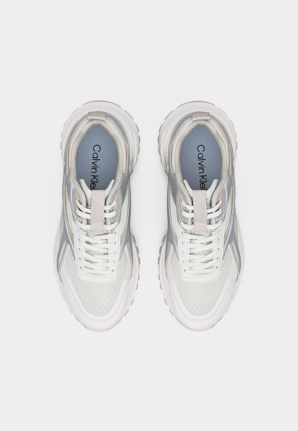 HIKE RUN - Trainers - bright white/silver-coloured