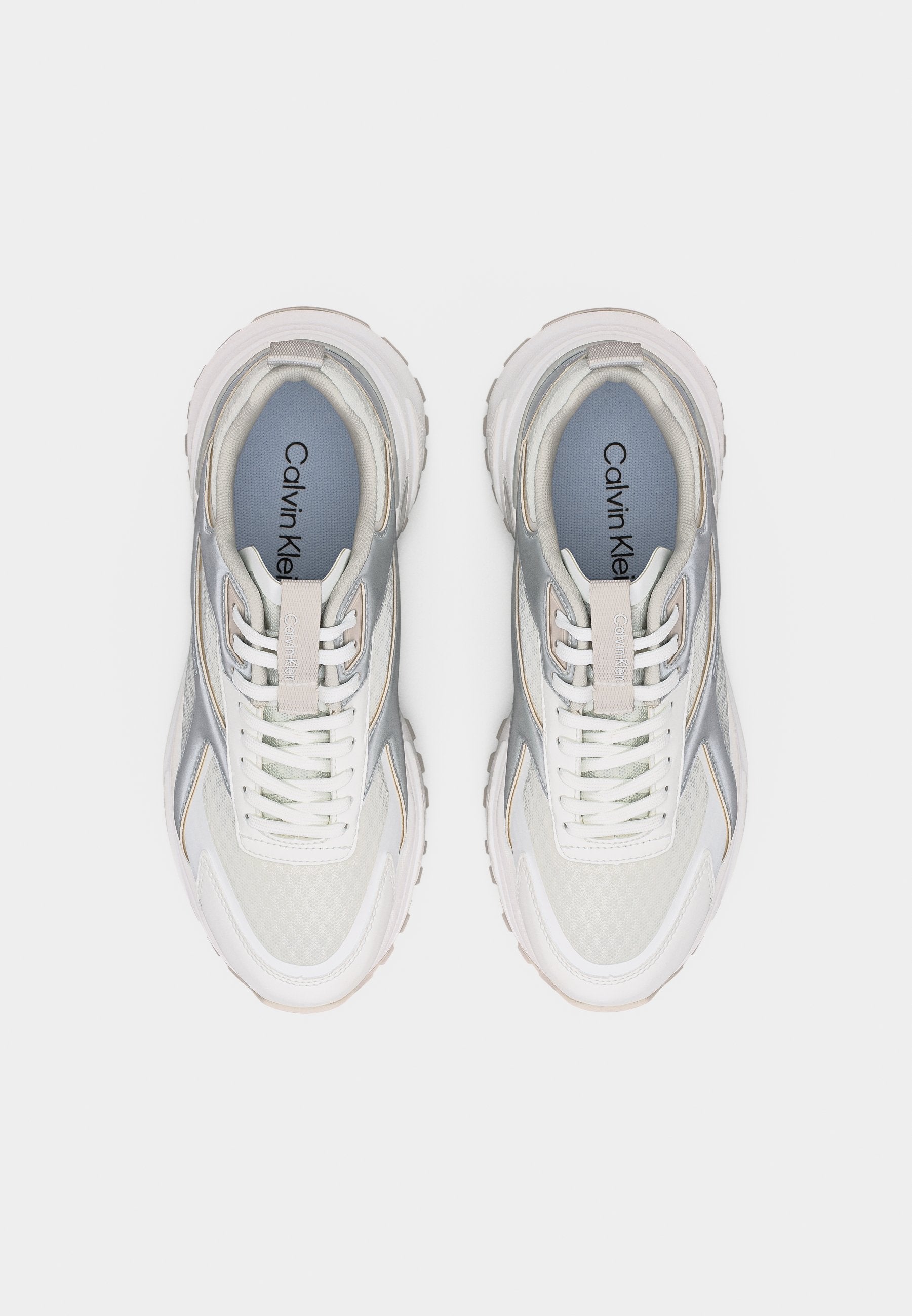 HIKE RUN - Trainers - bright white/silver-coloured