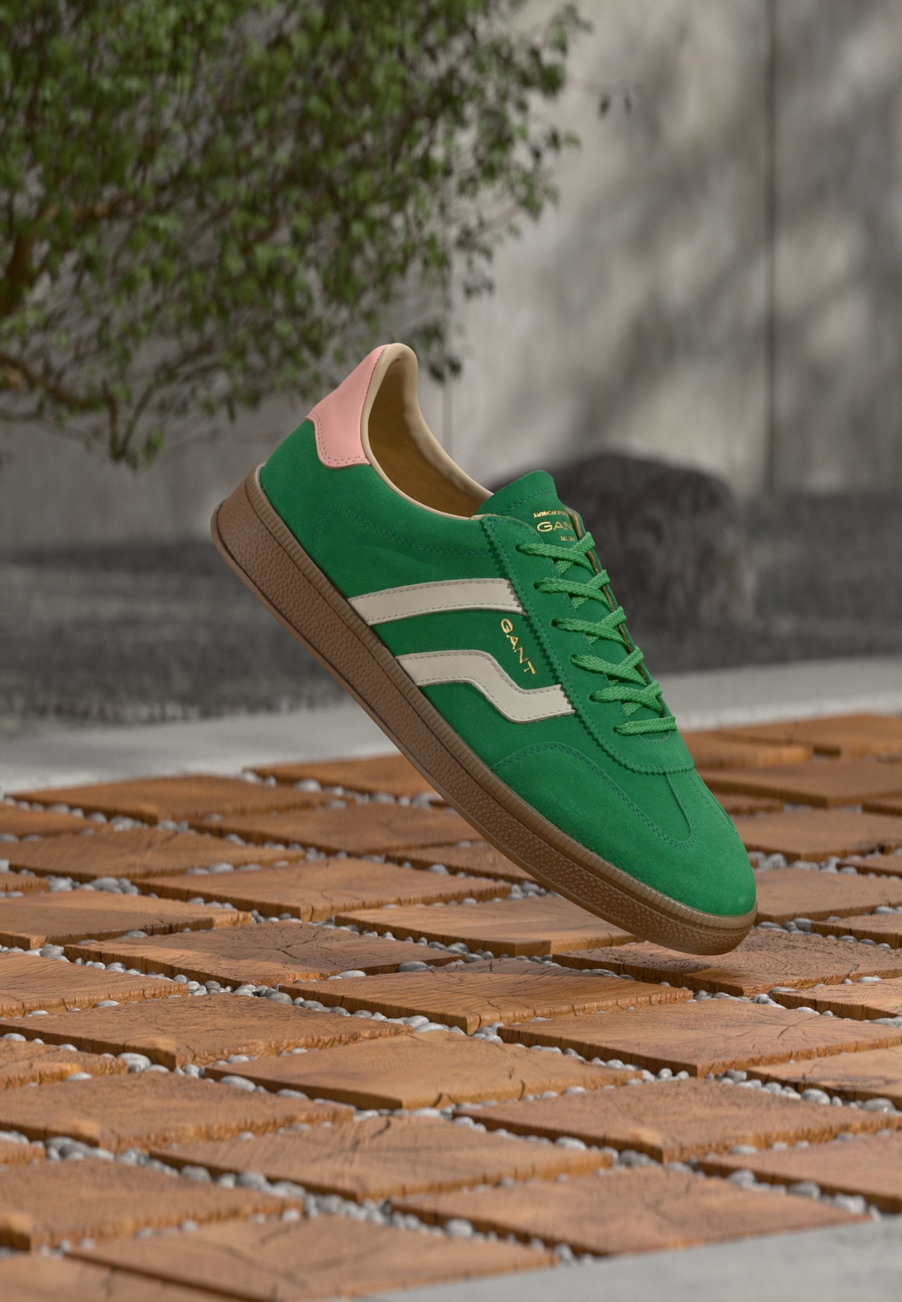CUZIMA - Trainers - green/peach pink