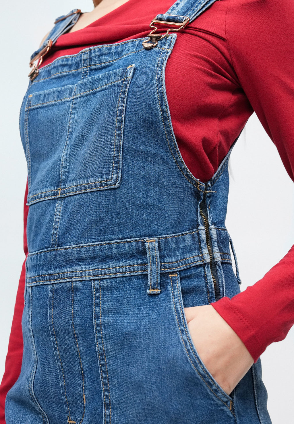 LONG AND LEAN OVERALL
FASSETT - Dungarees - medium indigo