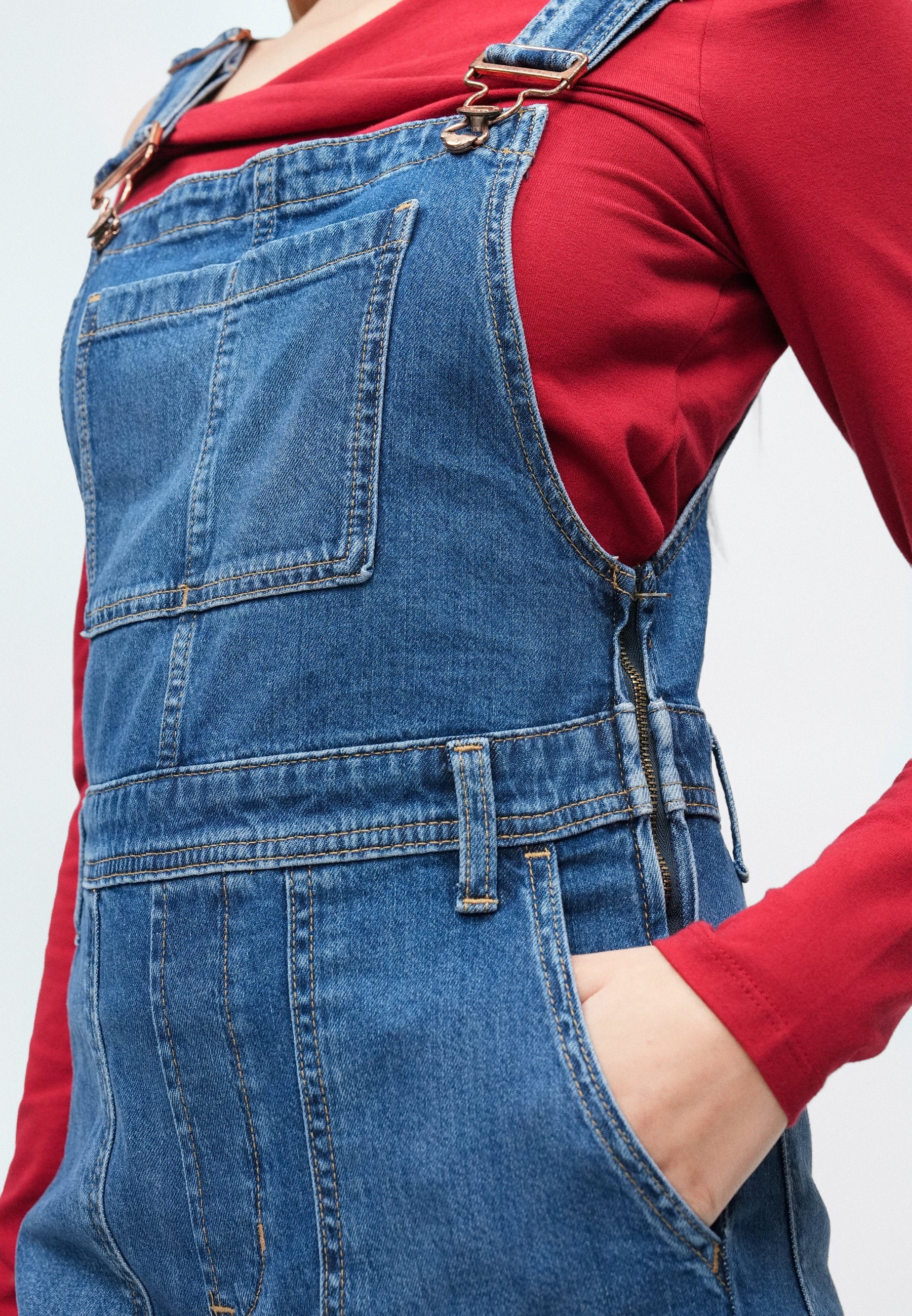 LONG AND LEAN OVERALL
FASSETT - Dungarees - medium indigo
