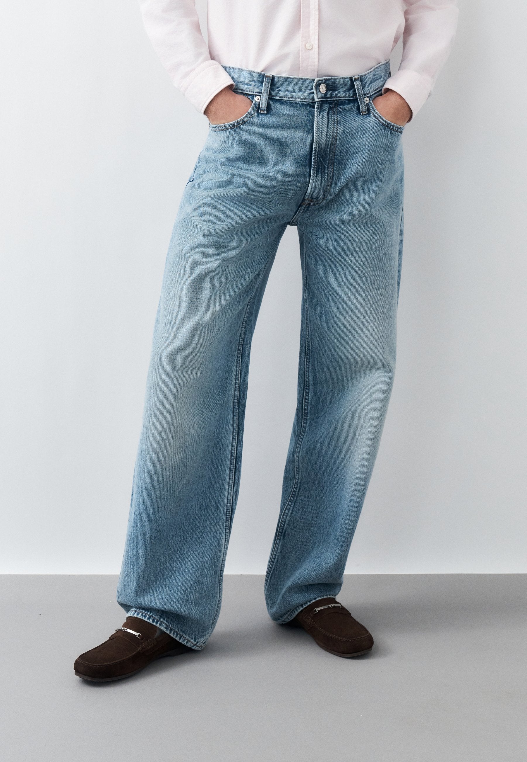Jean ample - denim bleu clair