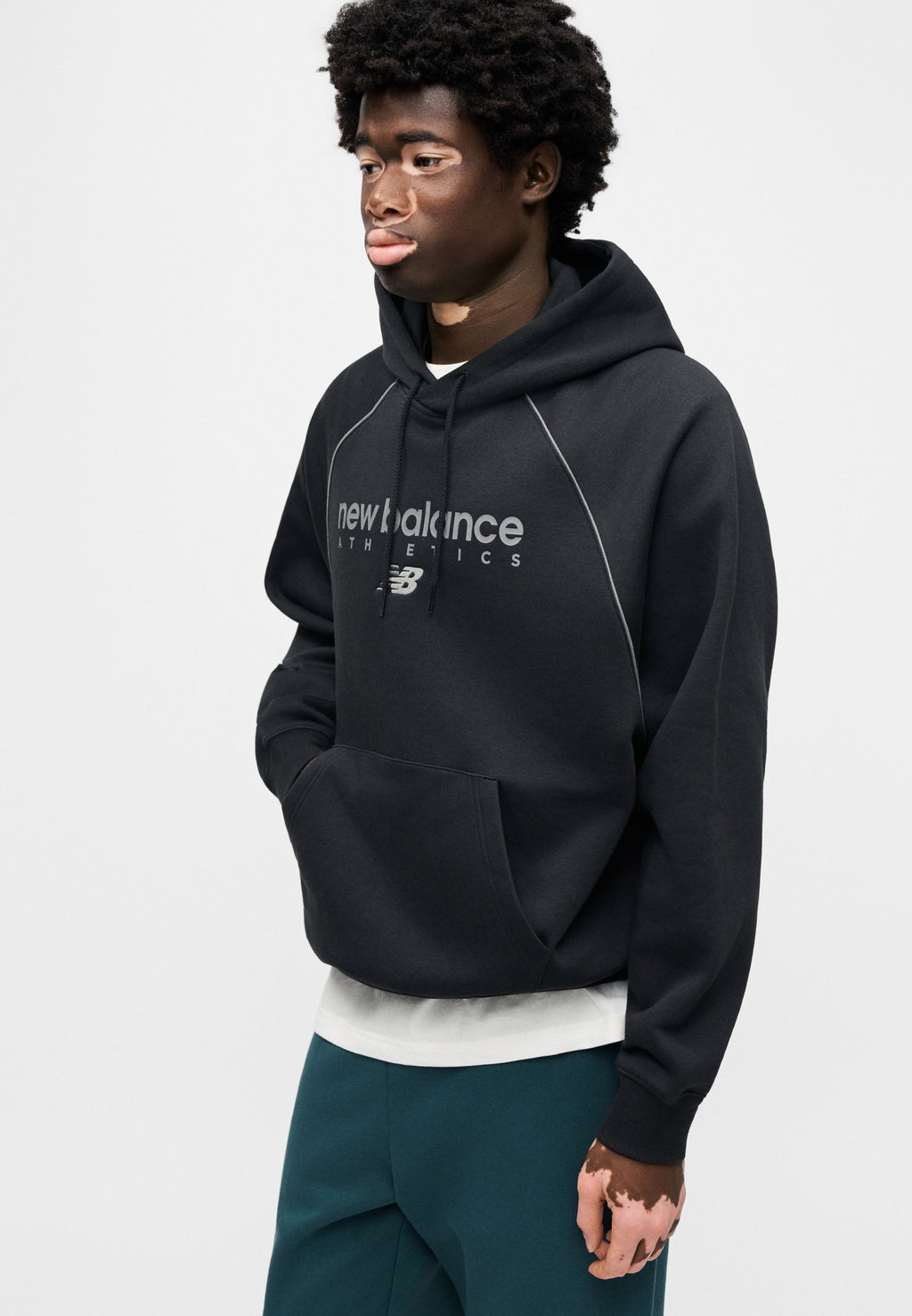 LINEAR GRAPHIC UNISEX - Hoodie - black