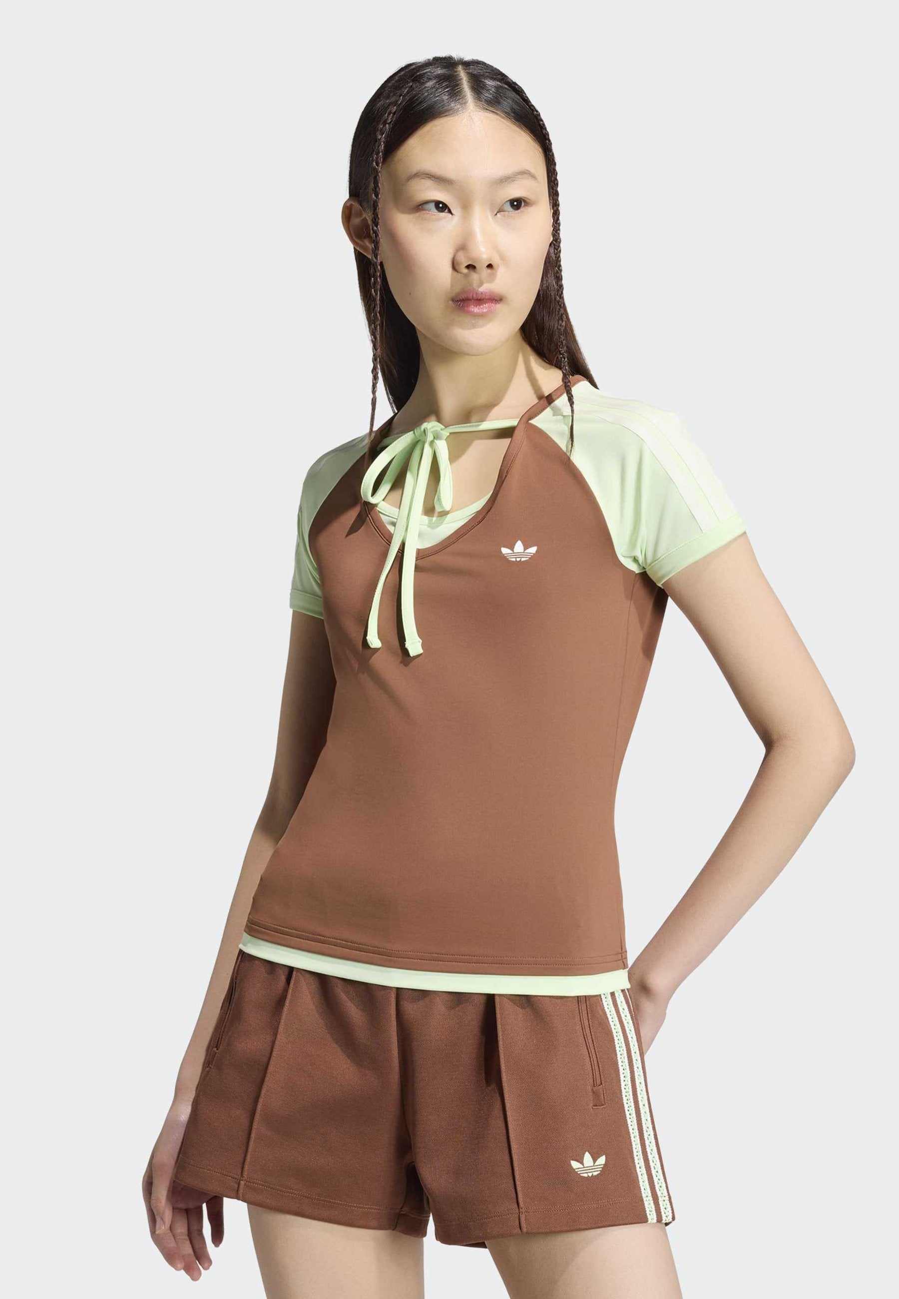 SUMMER GLOW VINTAGE - Basic T-shirt - preloved brown semi green spark