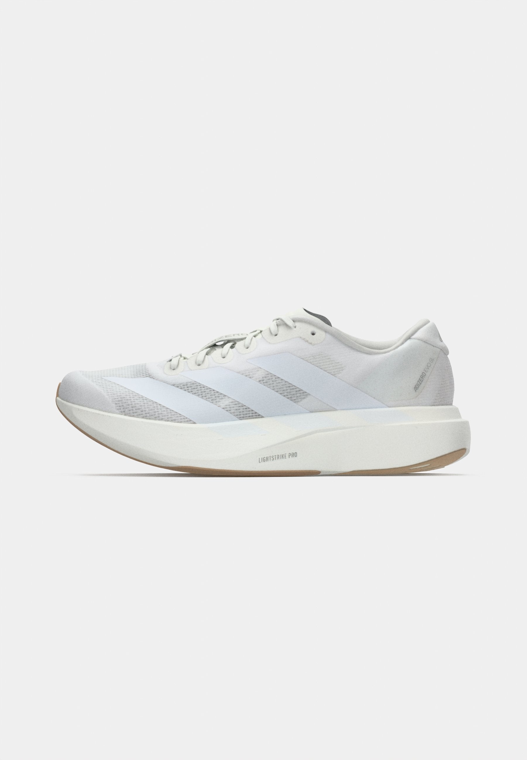 ADIZERO EVO SL M - Trainers - footwear white/warm sandstone