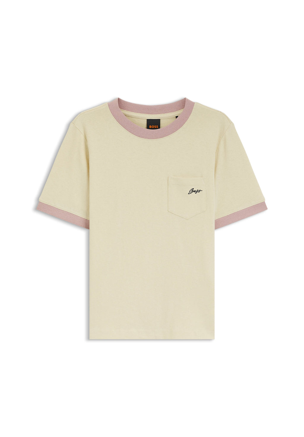 C_EZOE - Basic T-shirt - light/pastel yellow