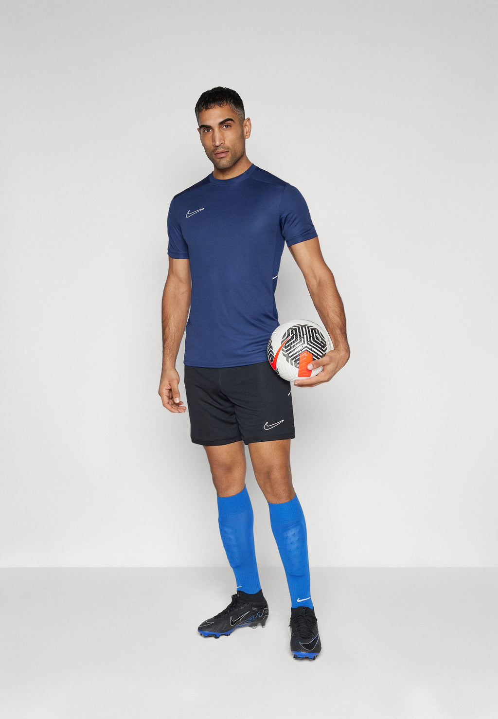 MEN'S SHORT SLEEVE SOCCER - Sports T-shirt - midnight navy/white
