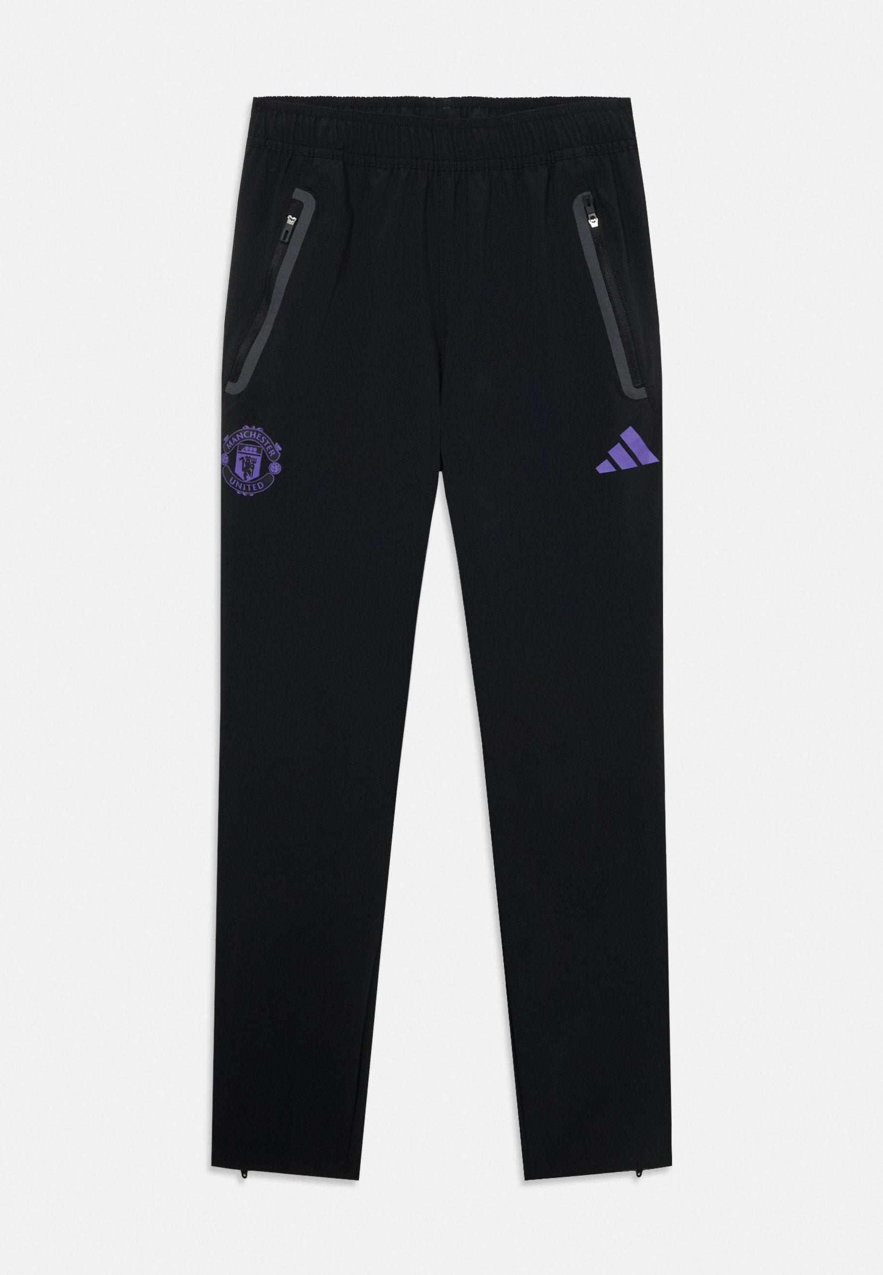 MANCHESTER UNITED YARIŞMA TEKNİK SEYAHAT EŞOFMAN ALTI UNISEX - Kulüp kıyafeti - siyah/mor bordo