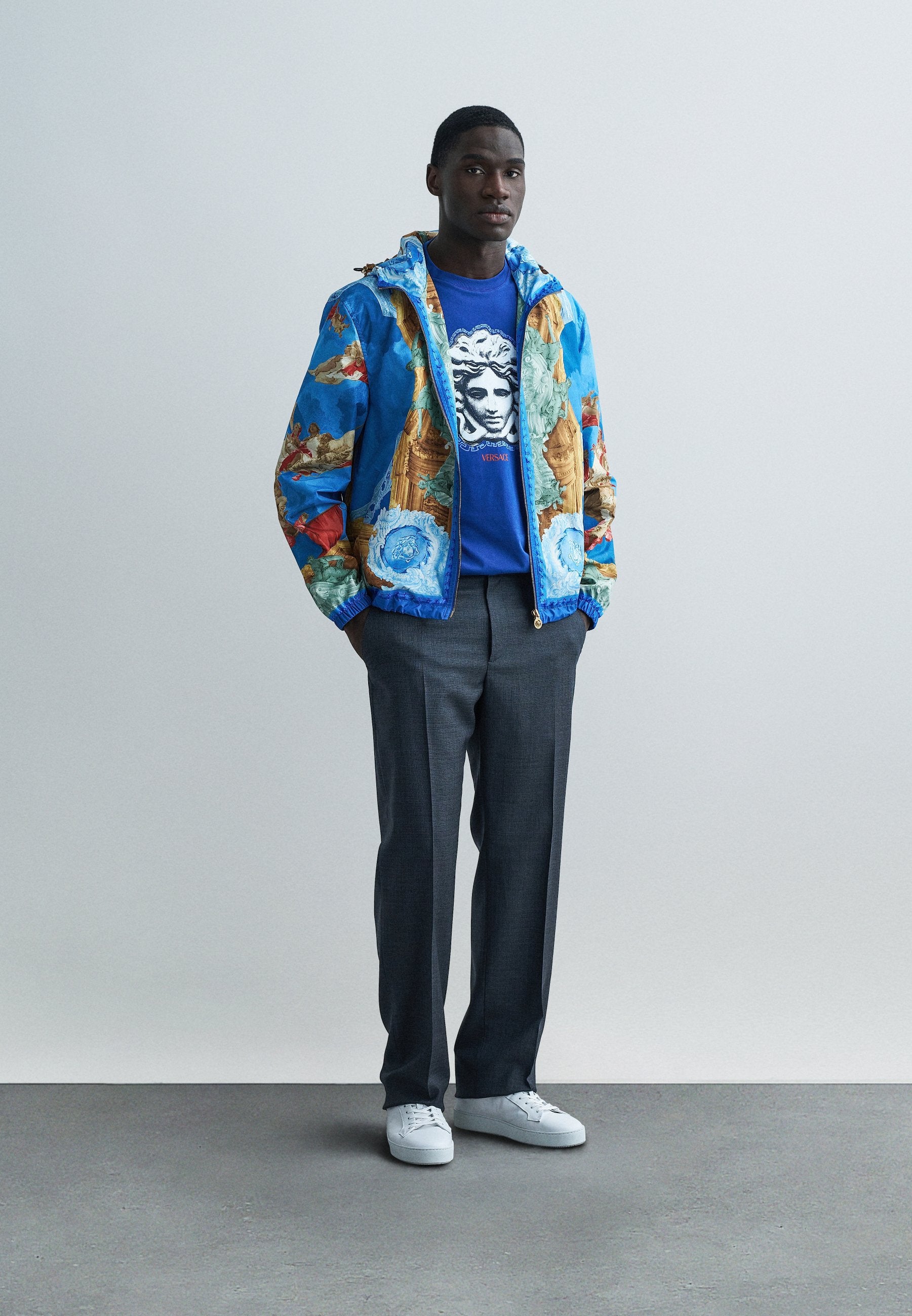 BLOUSON AFFRESCO PRINTED - Light jacket - multi-coloured