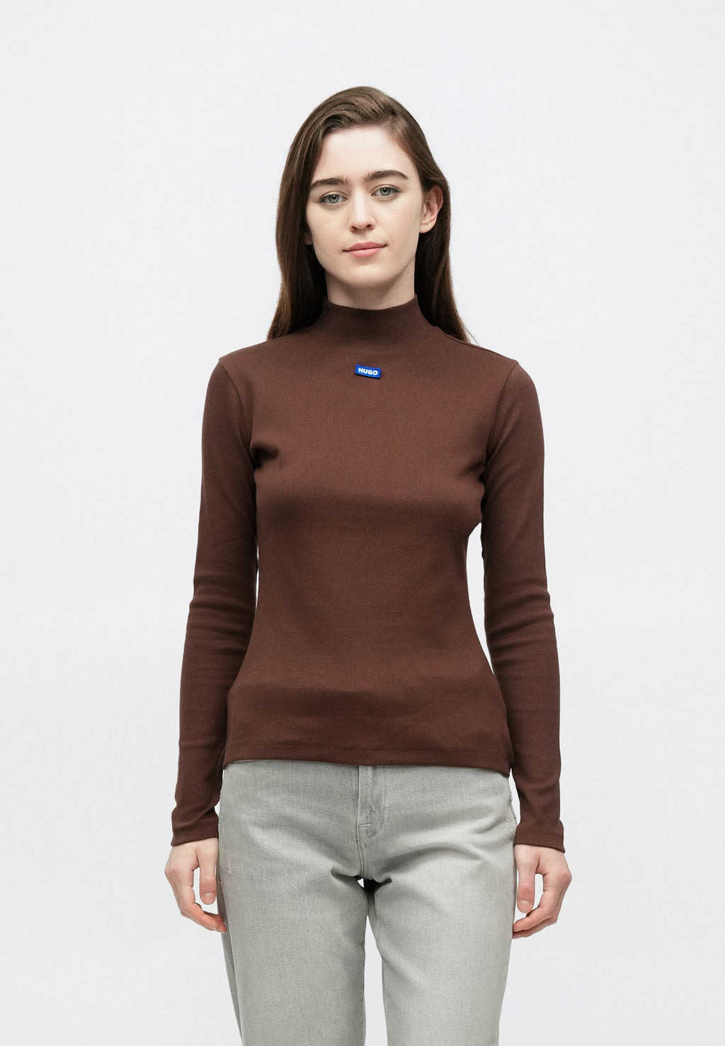 EASY  - Long sleeved top - medium brown