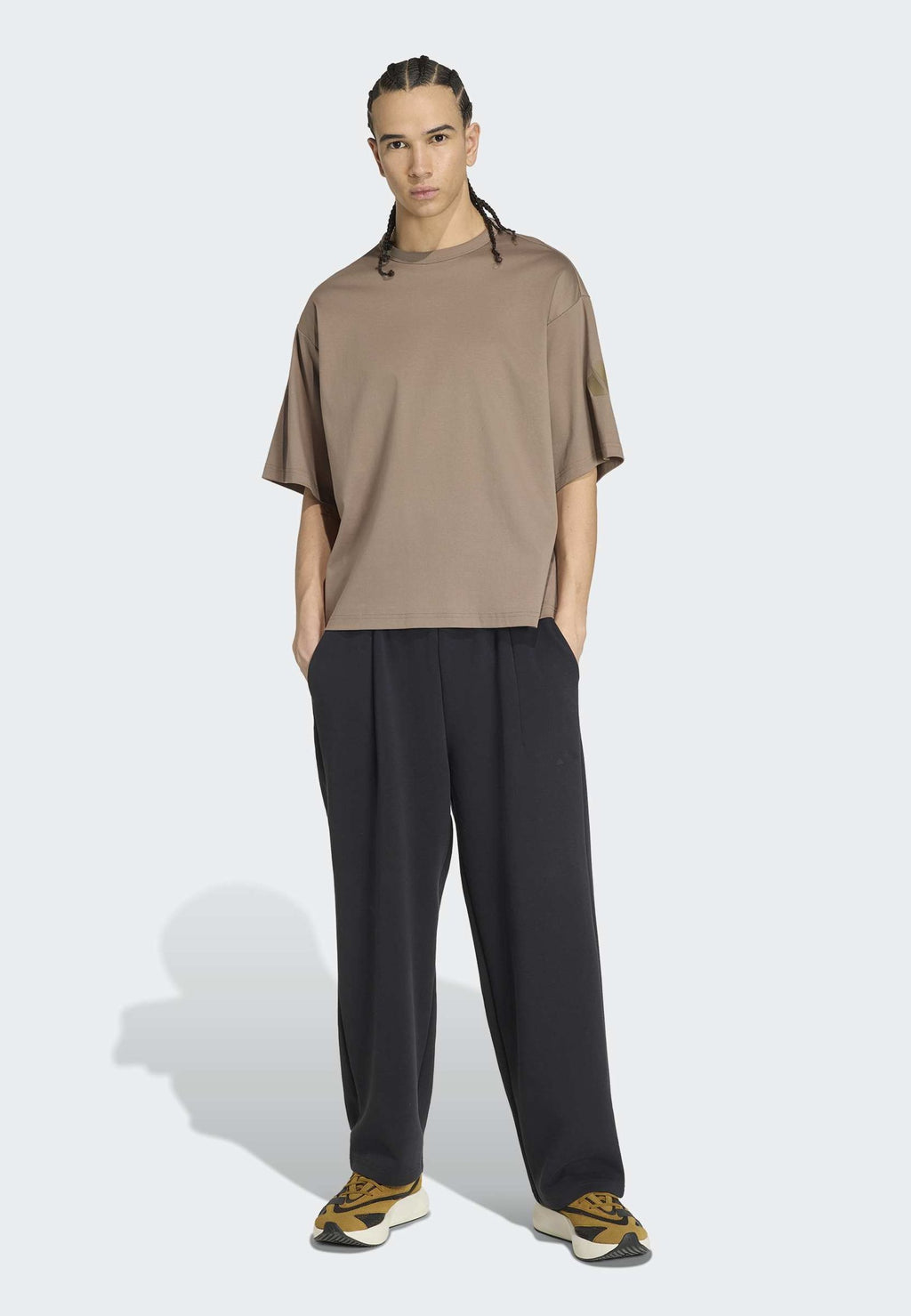 SOFT LUX STRAIGHT LEG PANTS - Tracksuit bottoms - black