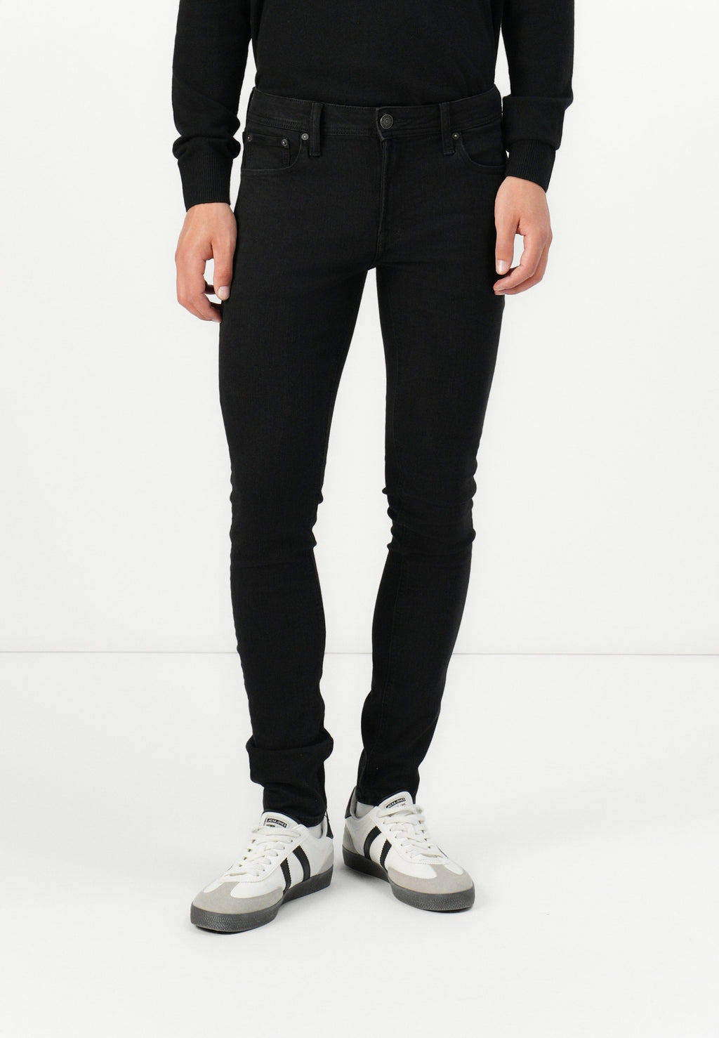 JJILIAM JJORIGINAL LOW RISE - Jeans Skinny Fit - black denim