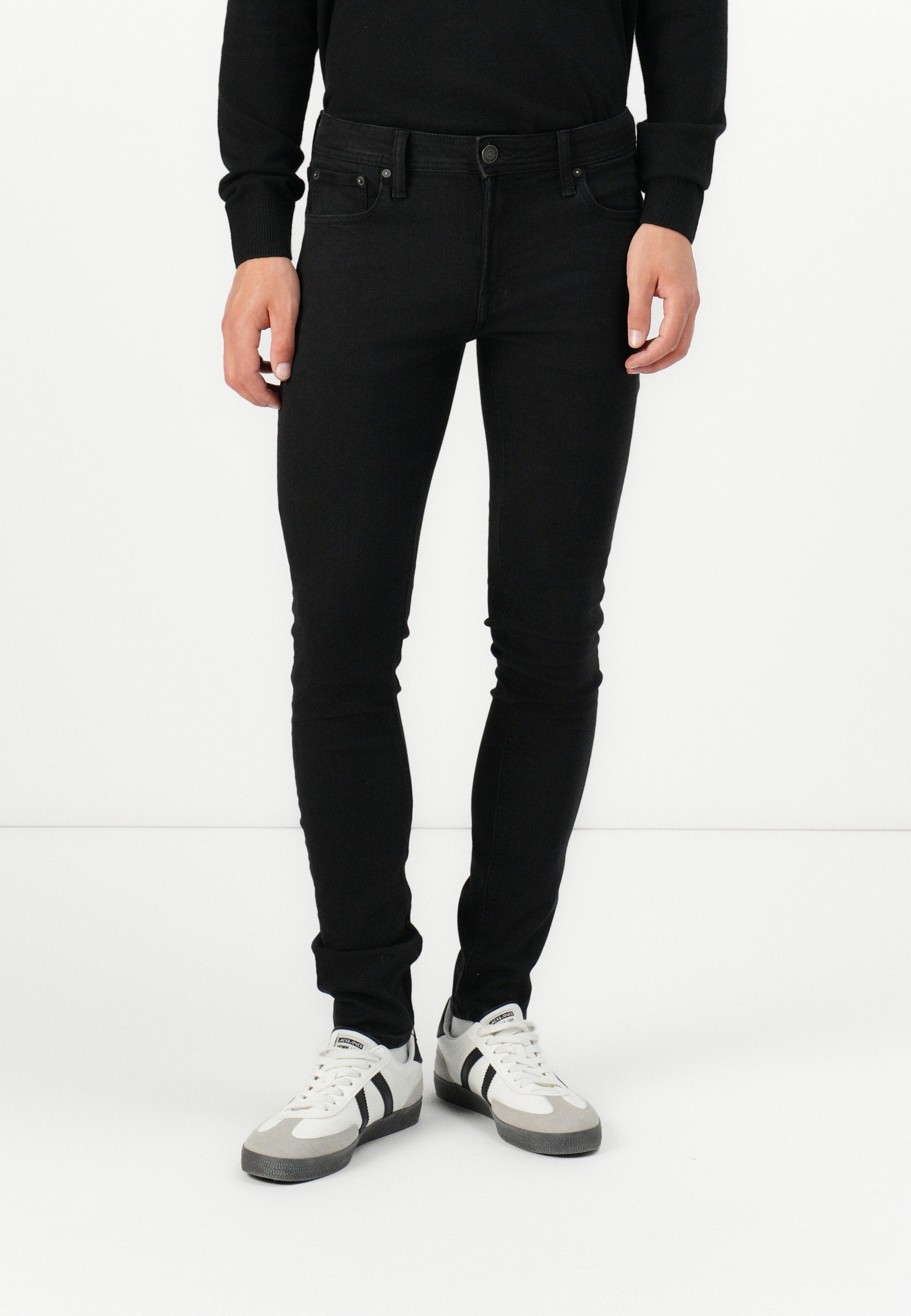 JJILIAM JJORIGINAL LOW RISE - Jeans Skinny Fit - black denim