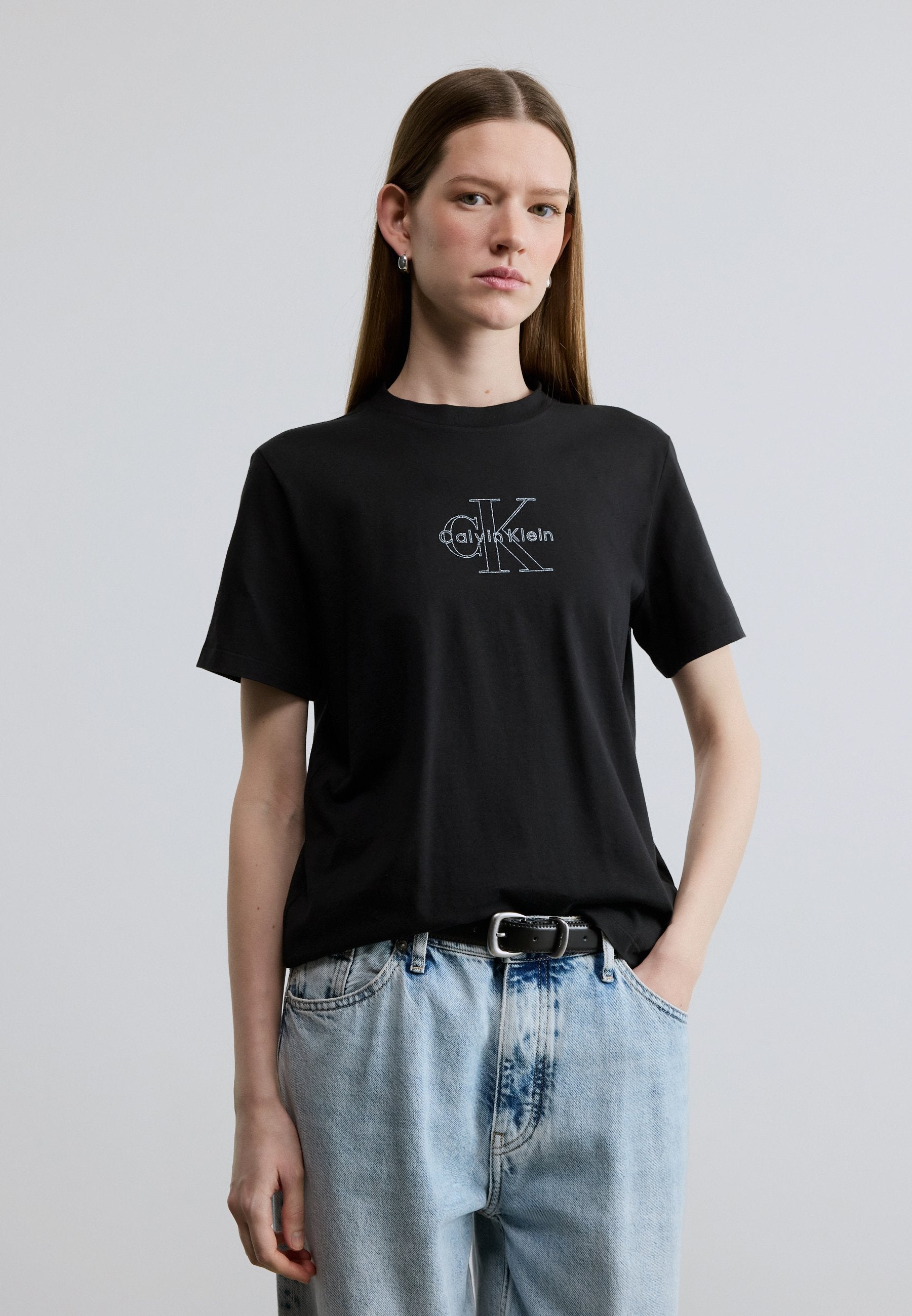 MONOLOGO TEE - Print T-shirt - black