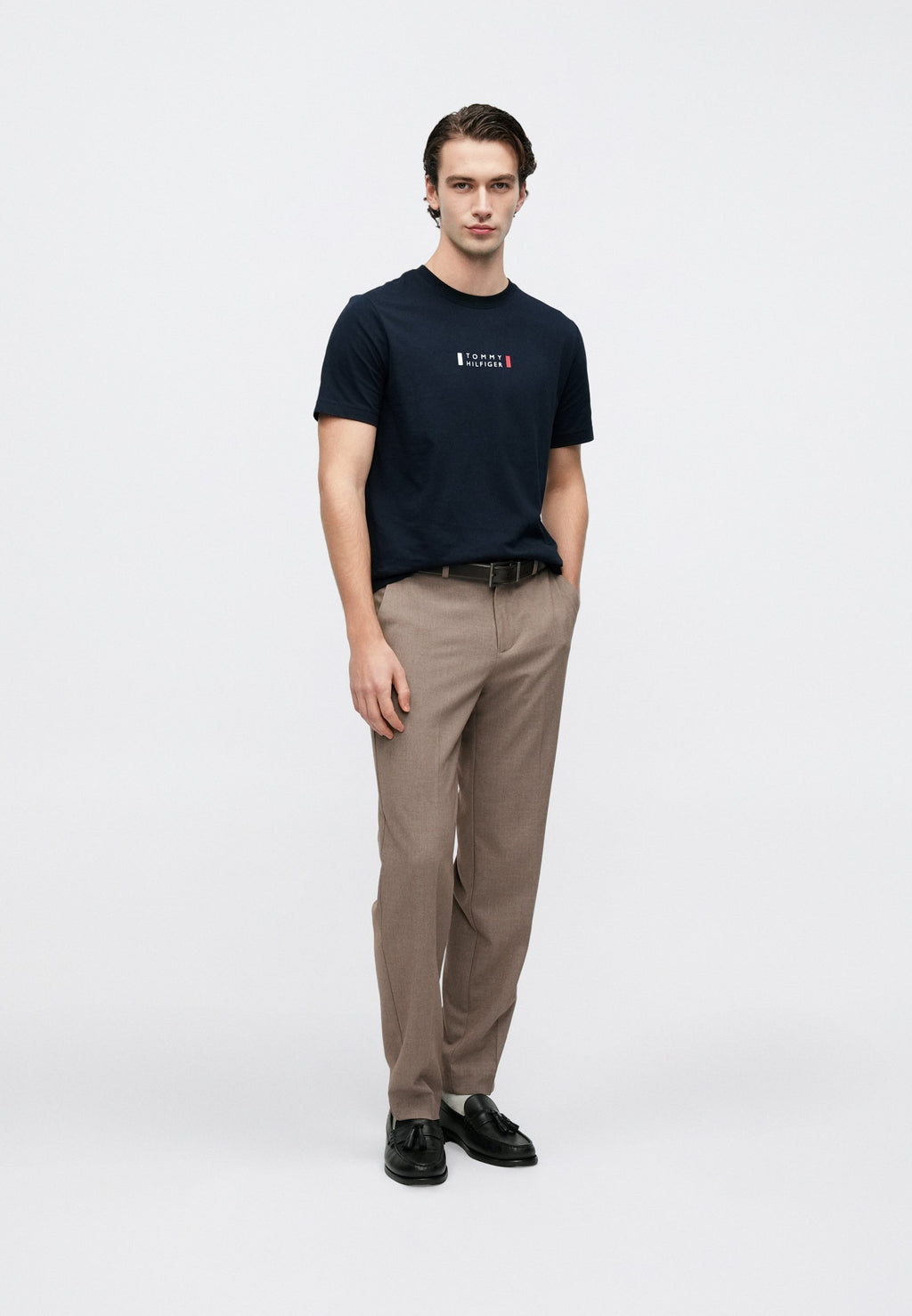 BRAND LOVE SMALL CENTER TEE - Basic T-shirt - desert sky