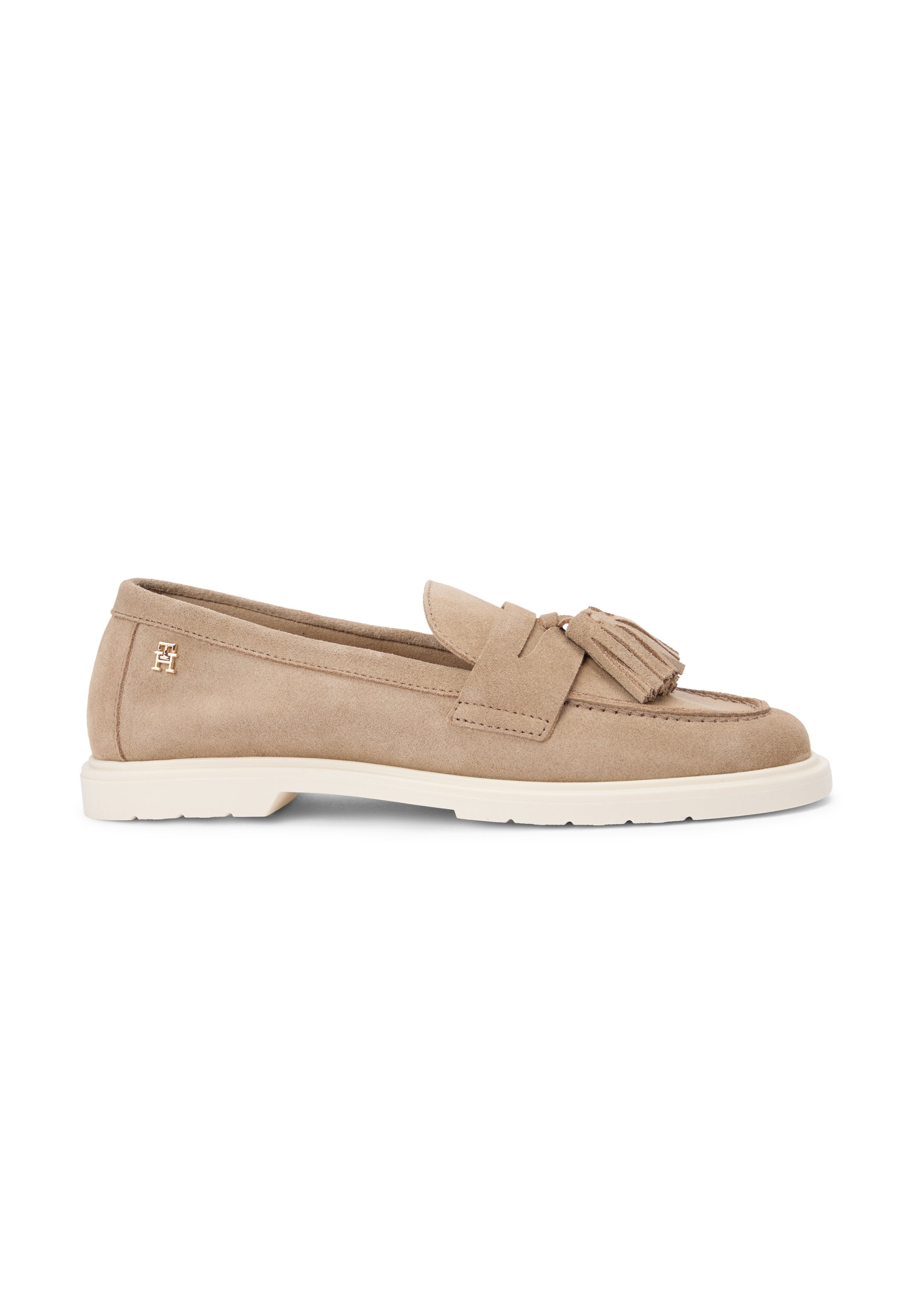 LIGHTWEIGHT SUEDE TASSEL LOAFERS - Slip-ons - sandalwood