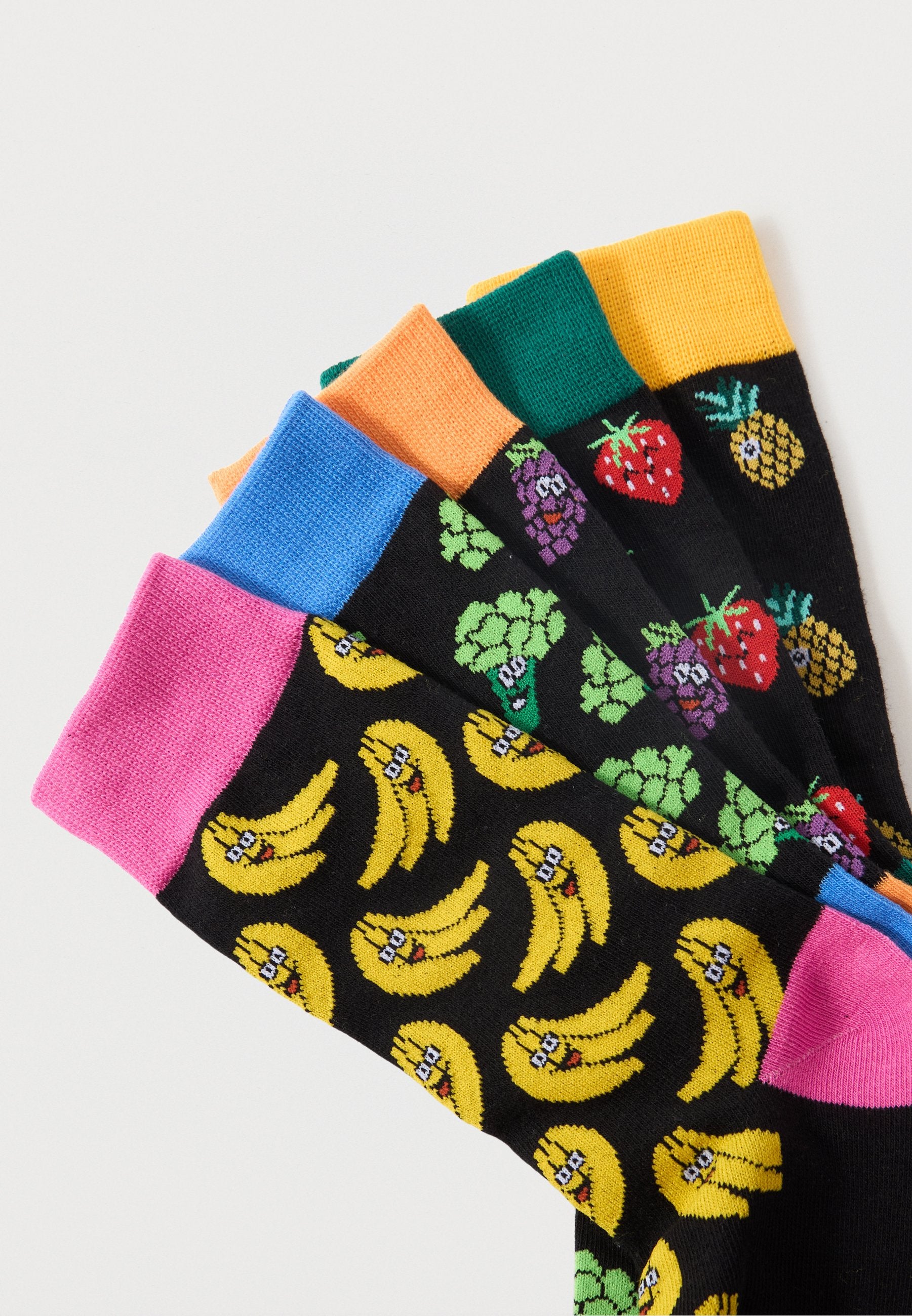 JACVEGGIE FOOD 5 PACK - Socks - multi-coloured