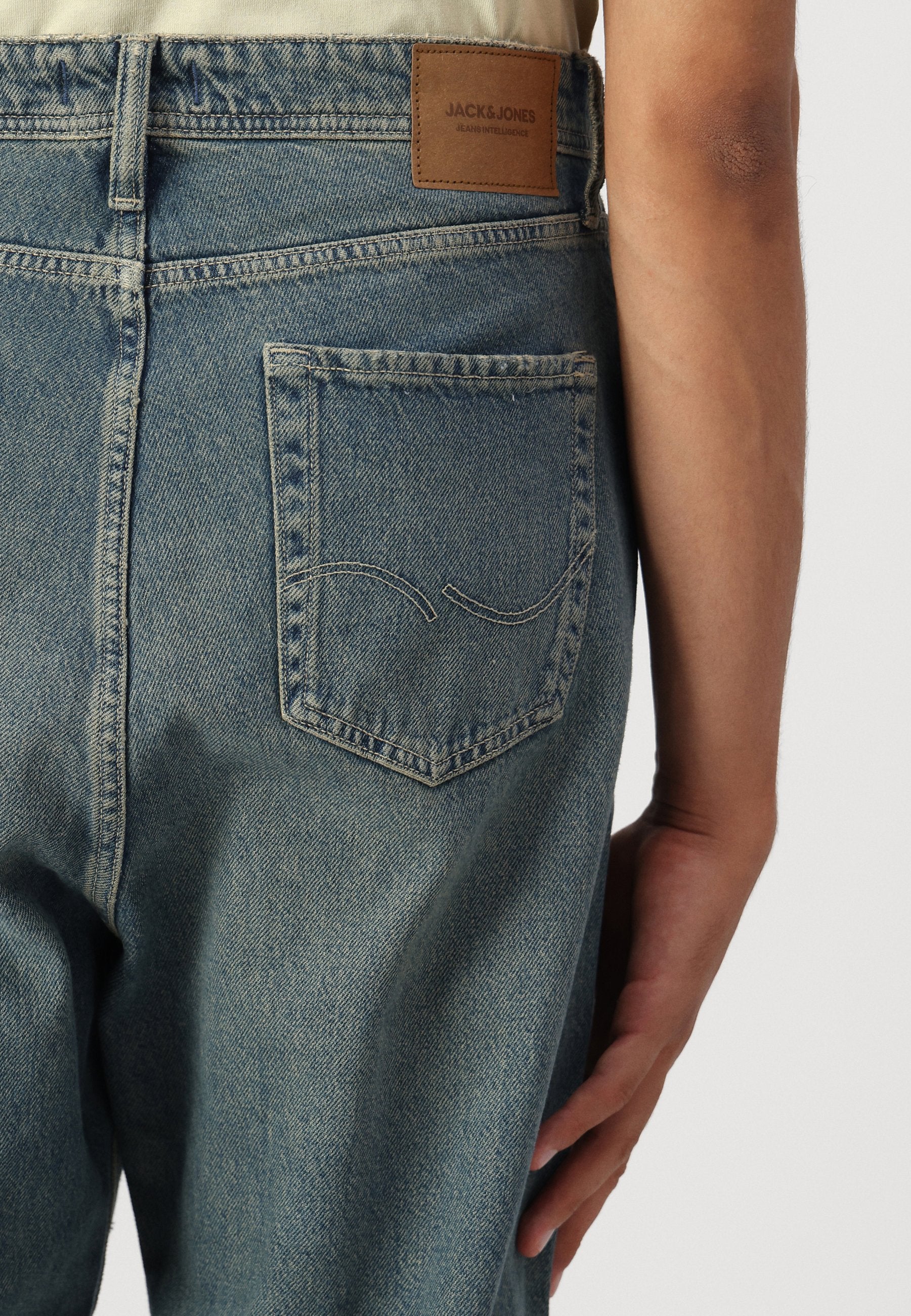 JJIRON JJORIGINAL BAGGY - Baggy Jeans - blue denim