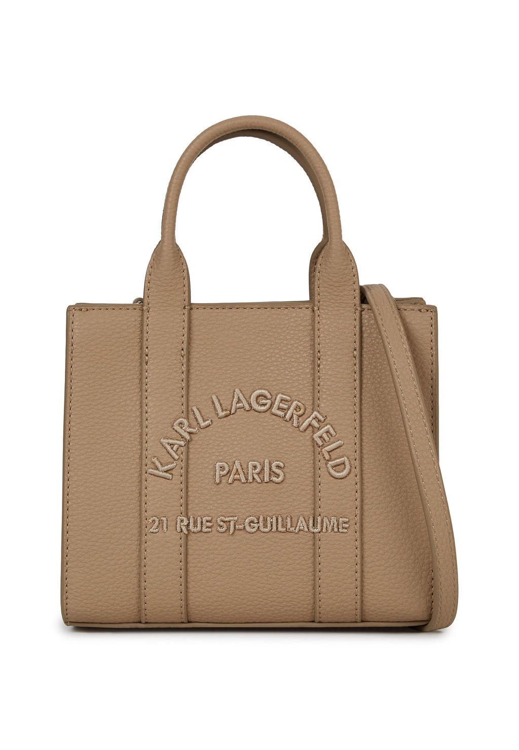 SQUARE - Handbag - nougat