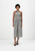 SHIRRED SLEEVELESS MIDI DRESS - Day dress - dark night navy