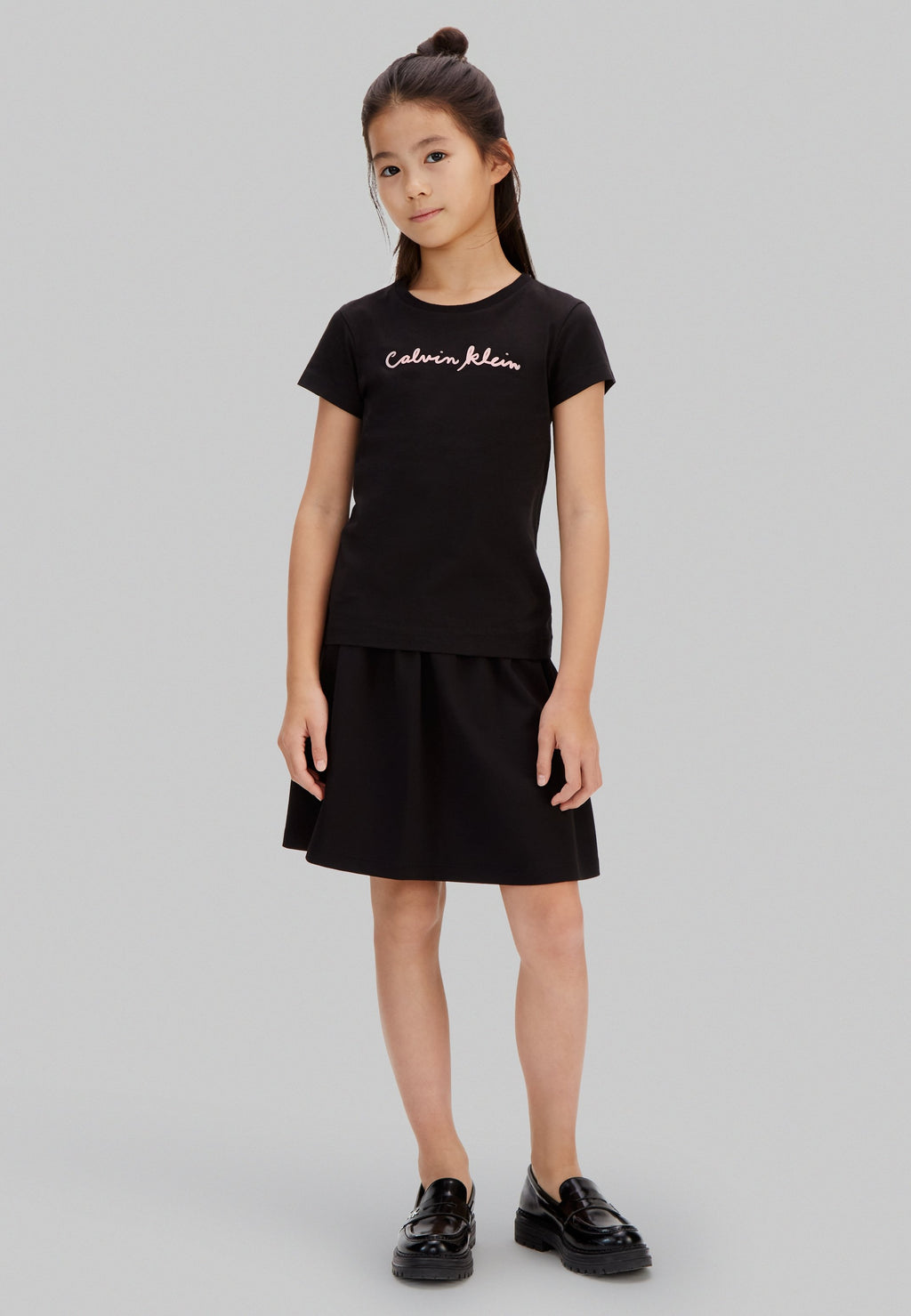 SCRIPT LOGO SLIM - Print T-shirt - black