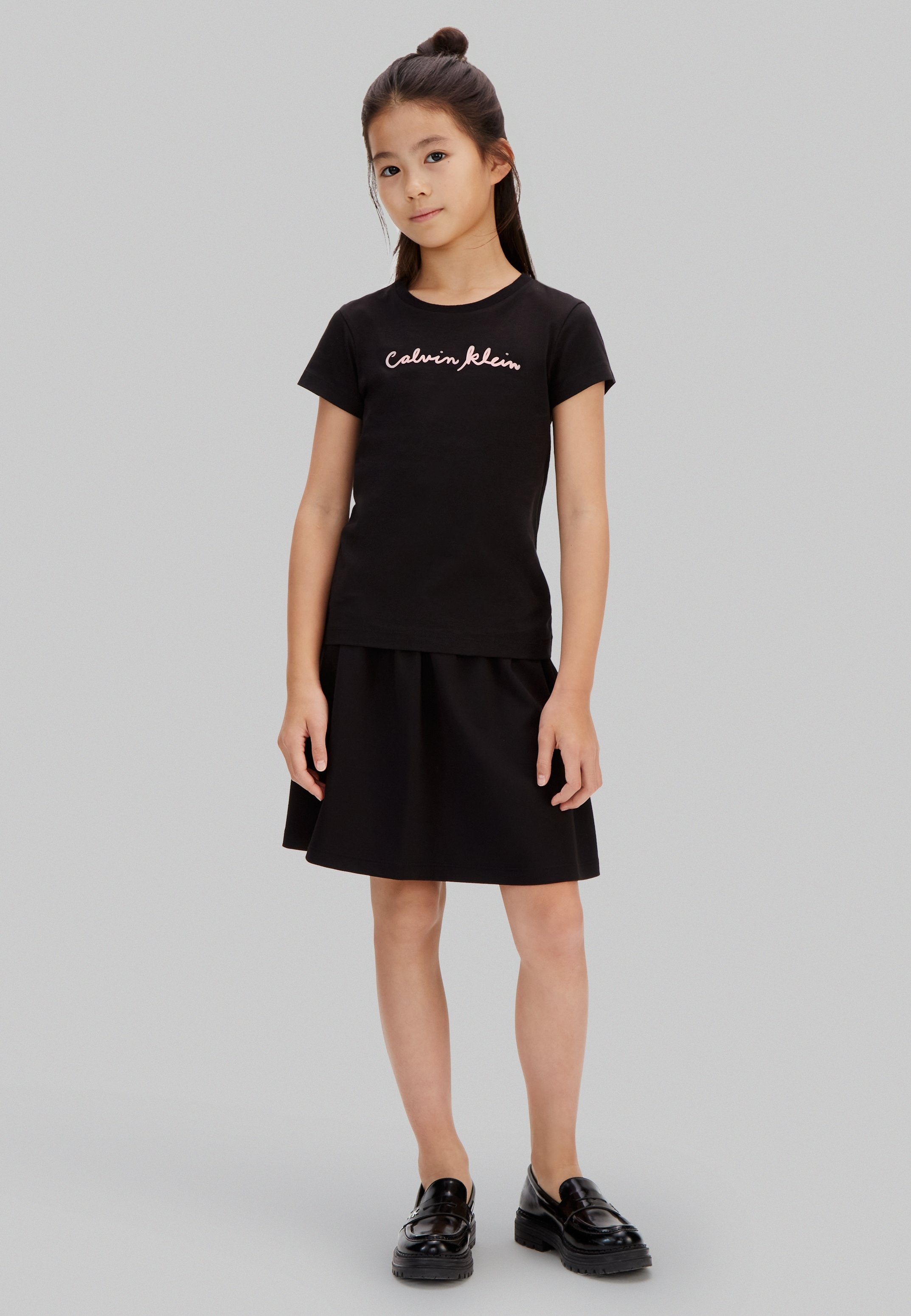 SCRIPT LOGO SLIM - Print T-shirt - black