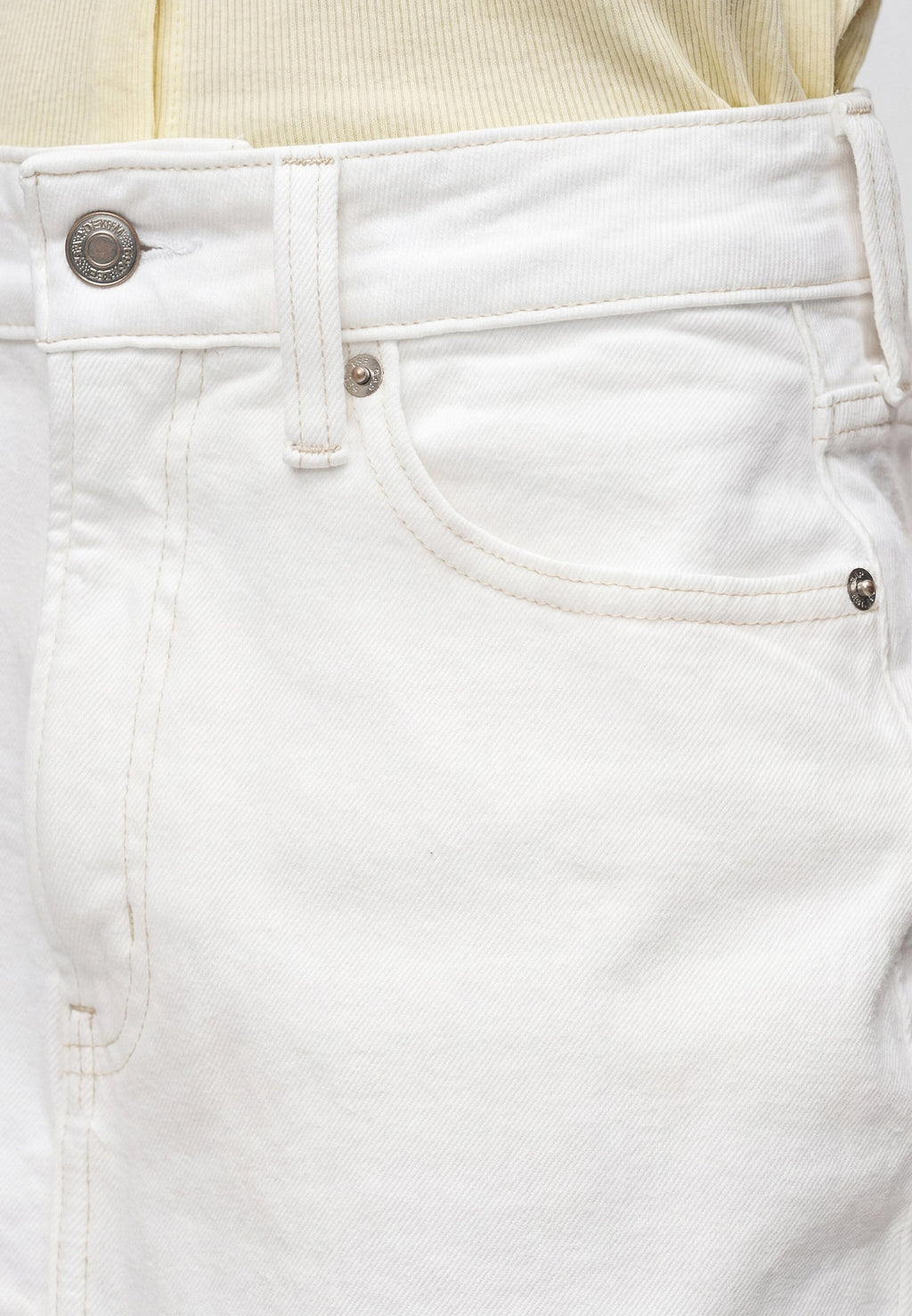 Denim skirt - fresh white