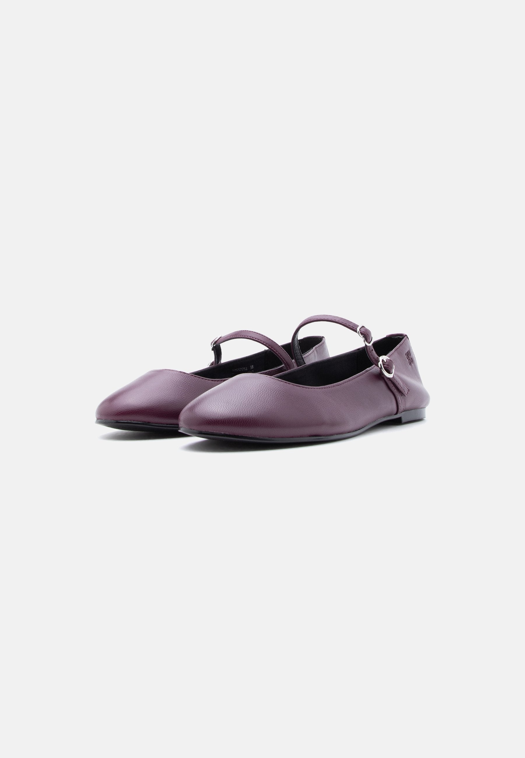 TYLIA - Ankle strap ballet pumps - dark purple