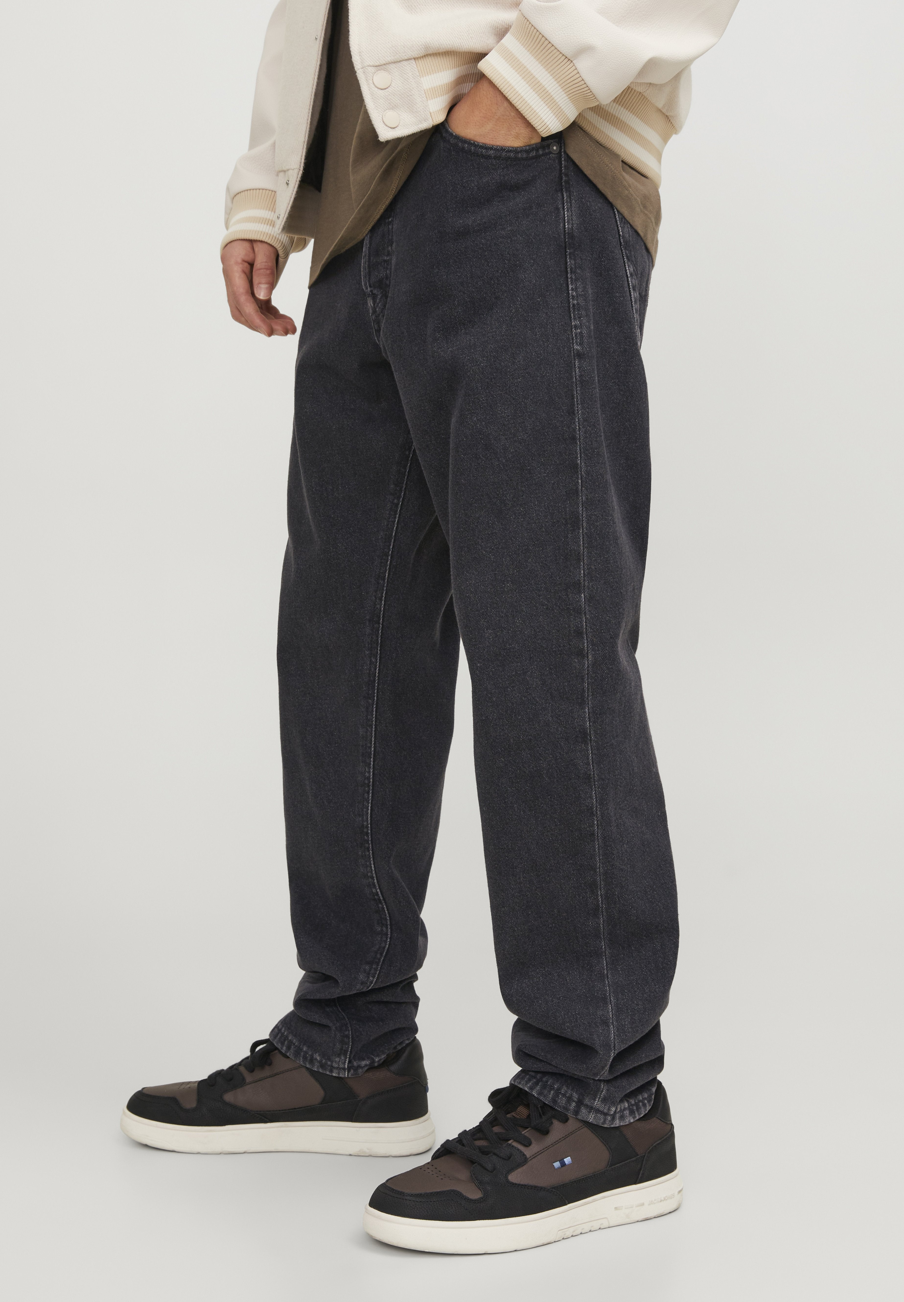 Relaxed Fit JJICHRIS JJORIGINAL SQ 737 NOOS - Jean coupe décontractée - denim noir