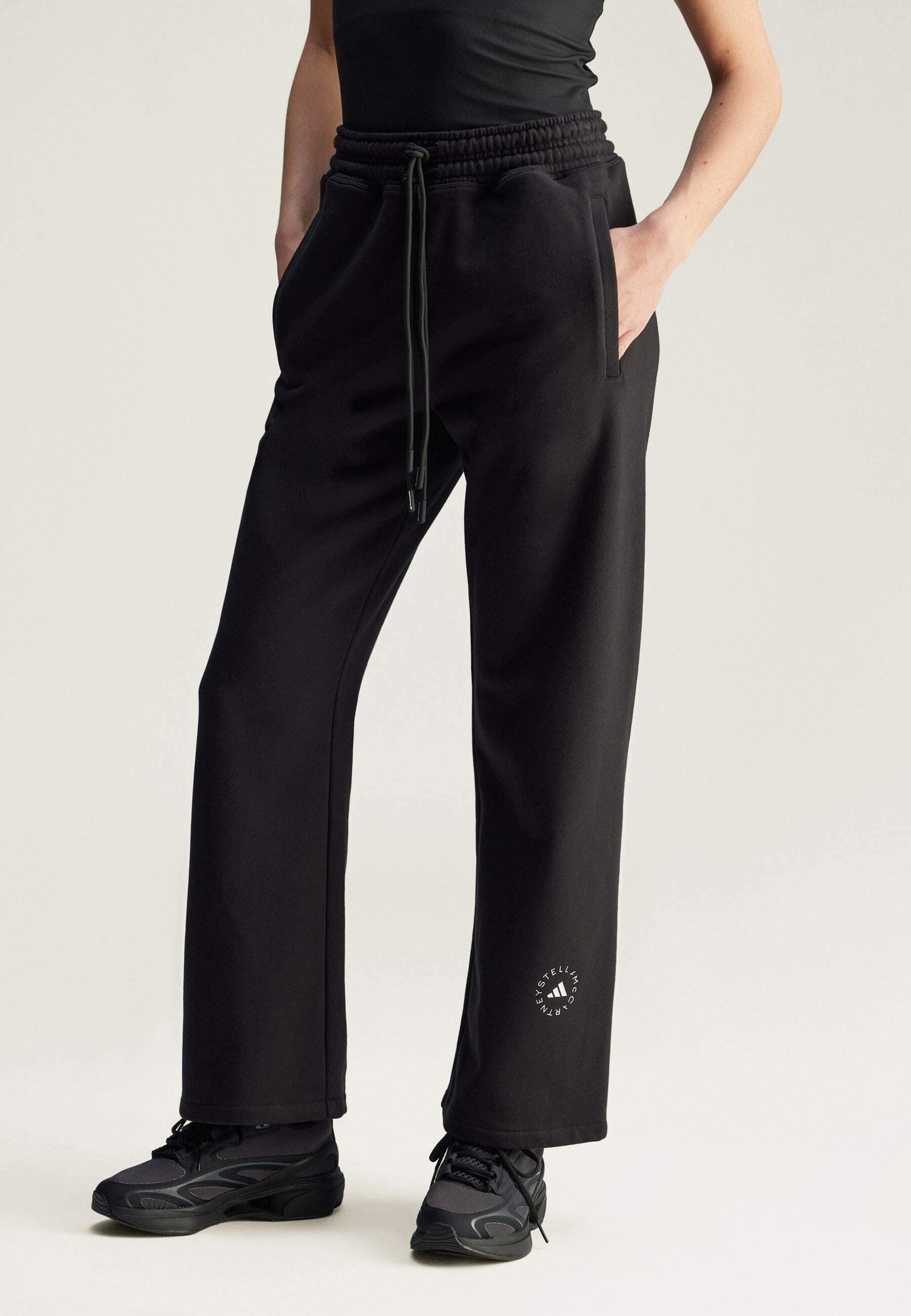 STRAIGHT - Tracksuit bottoms - black