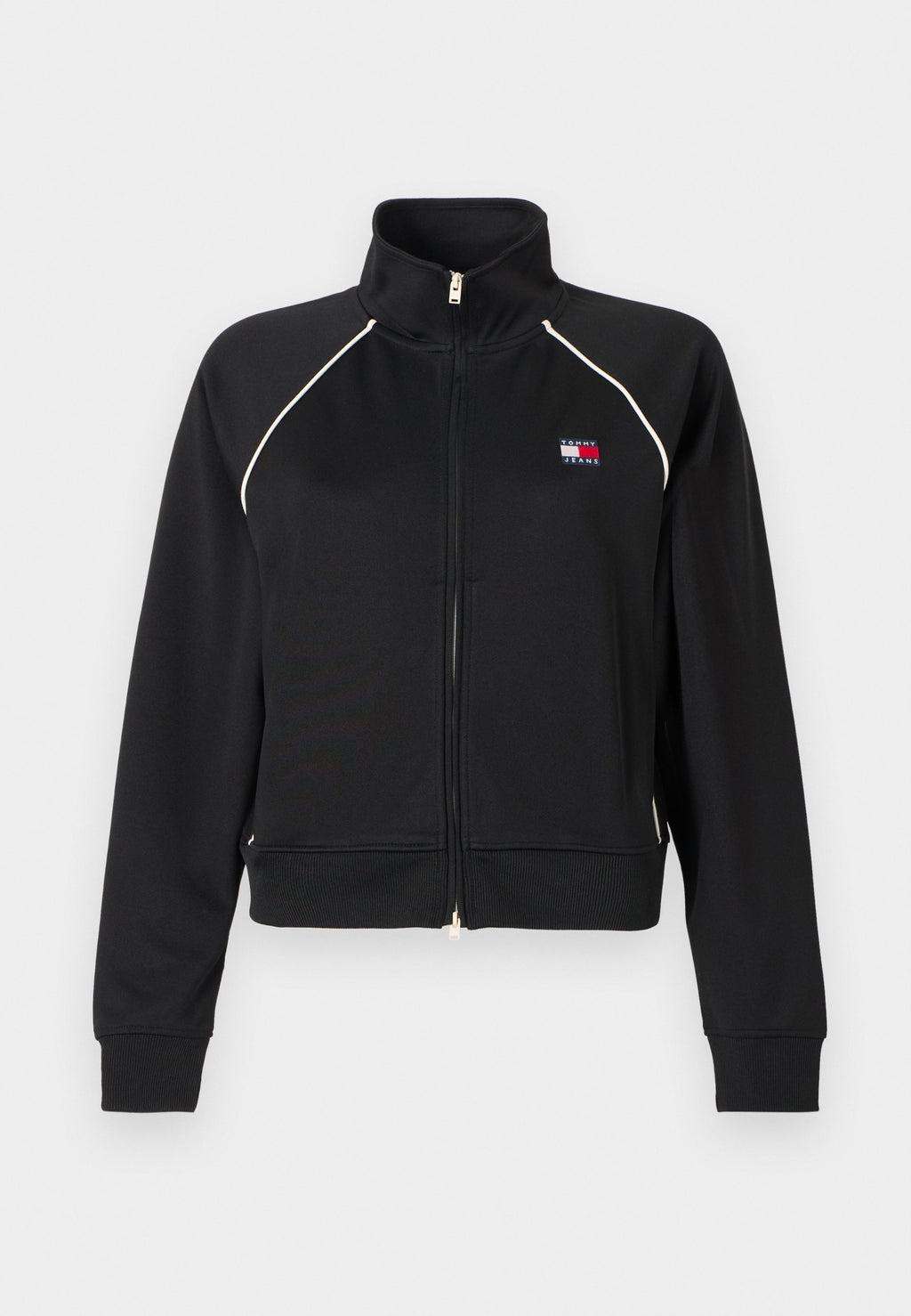 TOMMY BADGE INTERLOCK KNIT TRACK JACKET - Training jacket - black