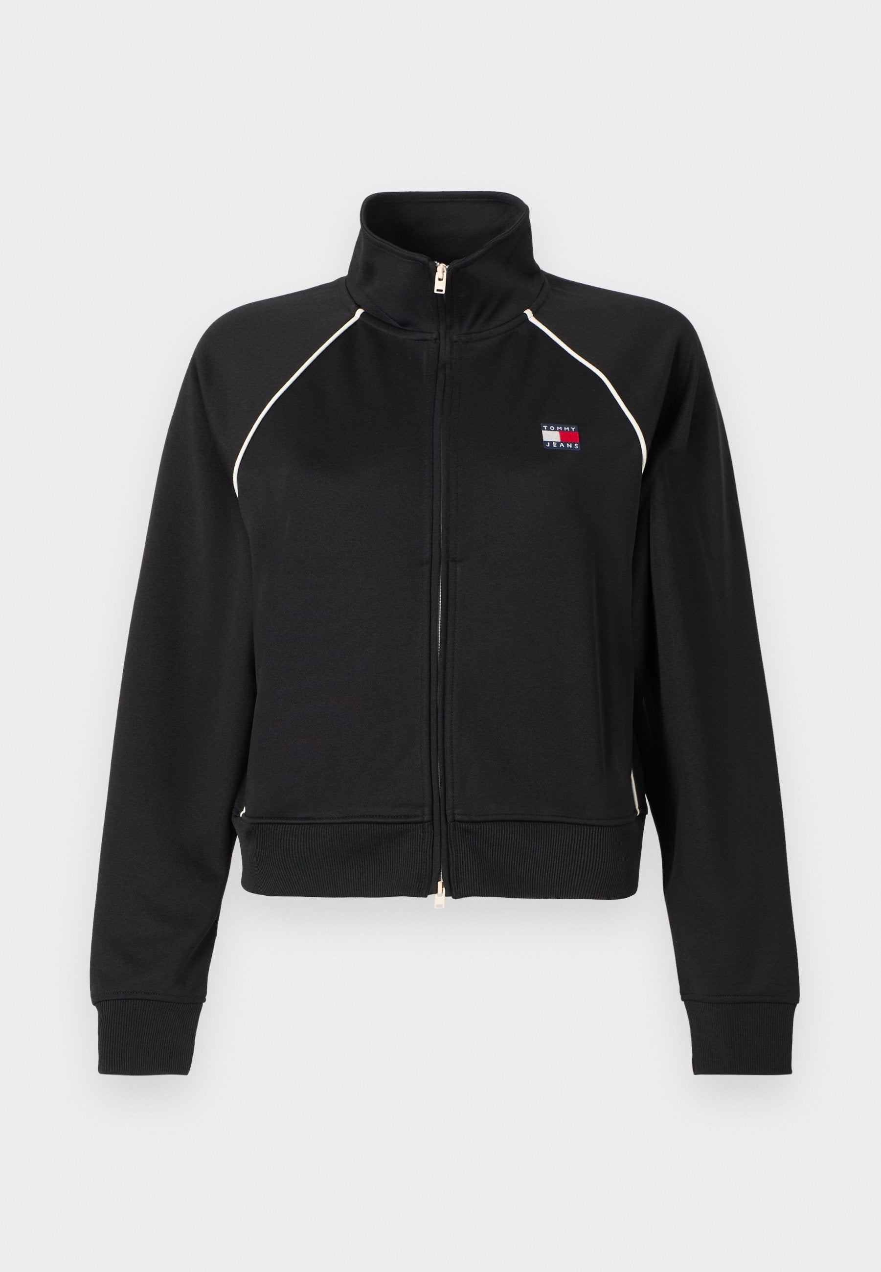 TOMMY BADGE INTERLOCK KNIT TRACK JACKET - Training jacket - black