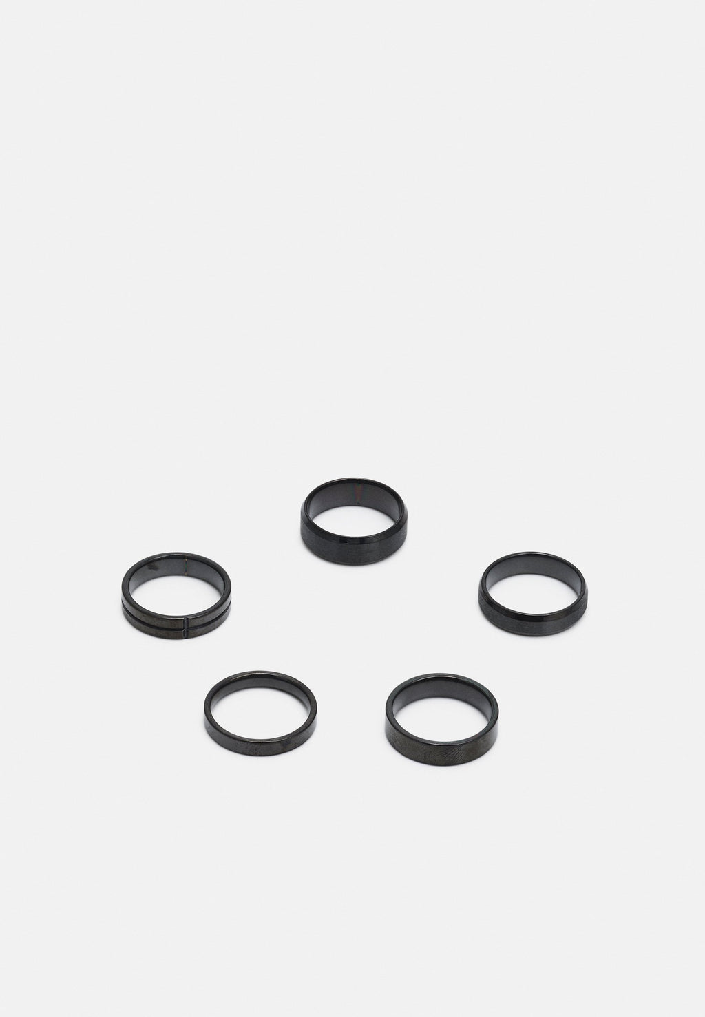 JACPLAIN MIX 5 PACK UNISEX - Ring - black