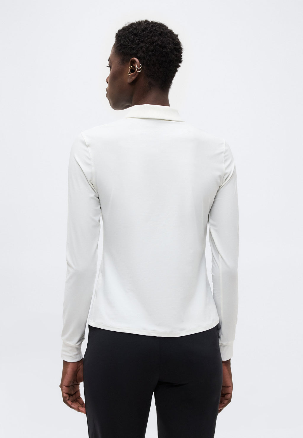 VICTORY LS POLO - Polo shirt - white