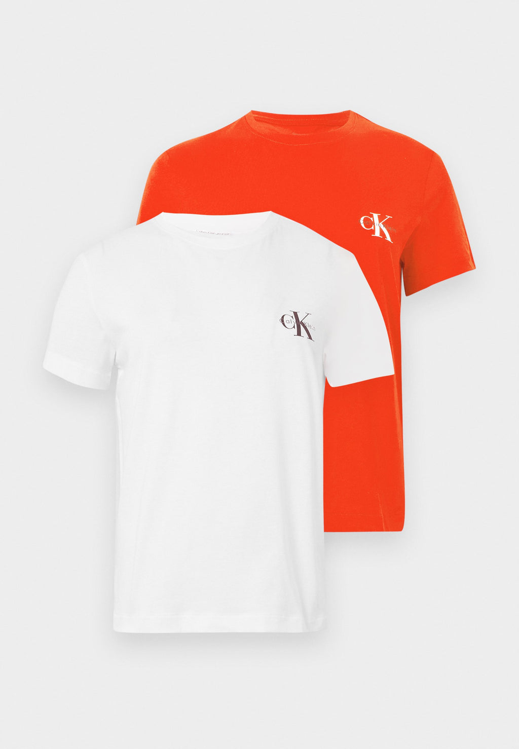 MONOLOGO TEE 2 PACK - Basic T-shirt - red/brilliant white