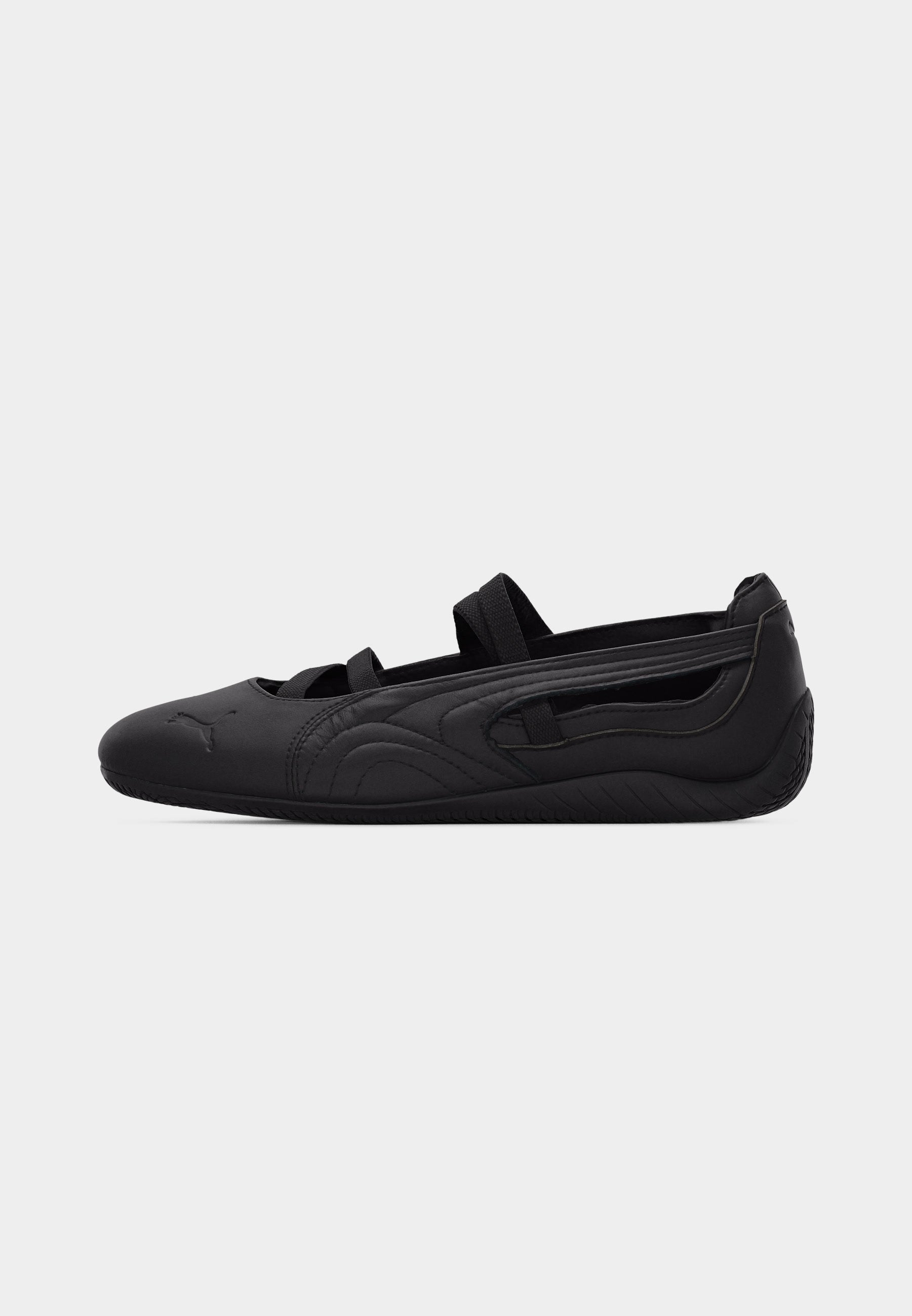SPEEDCAT BALLET LTHR WNS - Ankle strap ballet pumps - black
