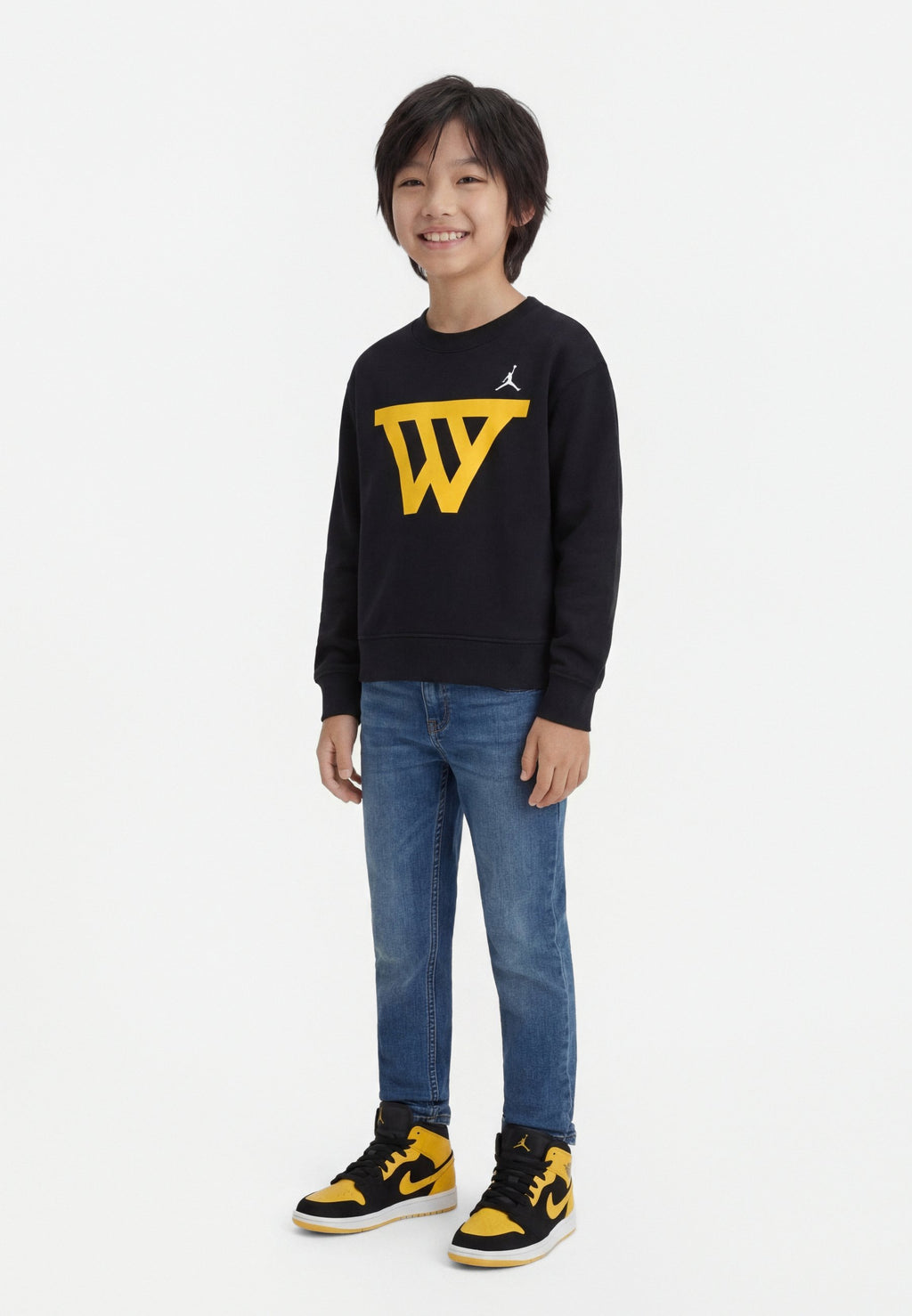 NBA GOLDEN STATE WARRIORS CREW UNISEX - Sweatshirt - black