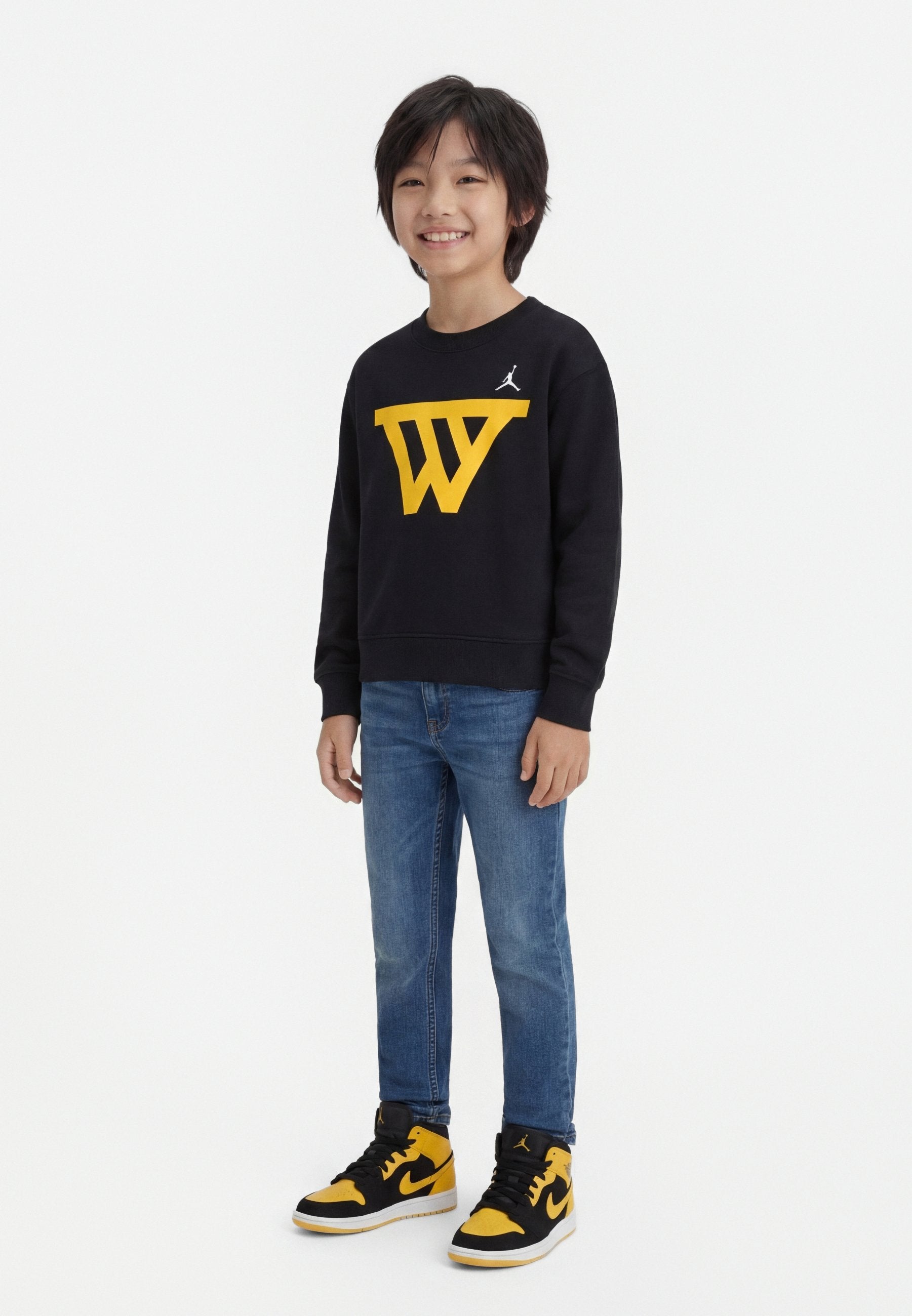 NBA GOLDEN STATE WARRIORS CREW UNISEX - Sweatshirt - black