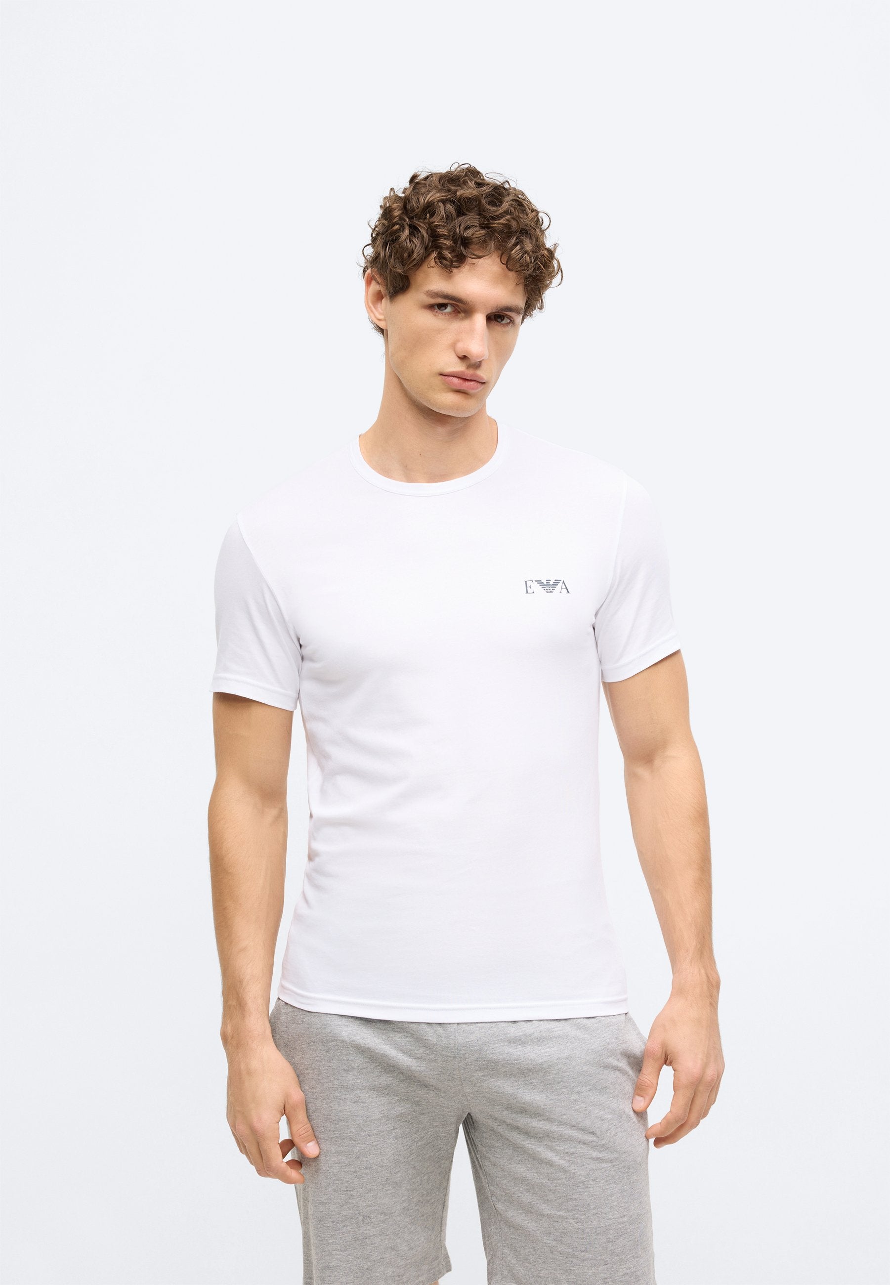 BOLD MONOGRAM PARTE ALTA CREW NECK 2 PACK - Undershirt - white/blue
