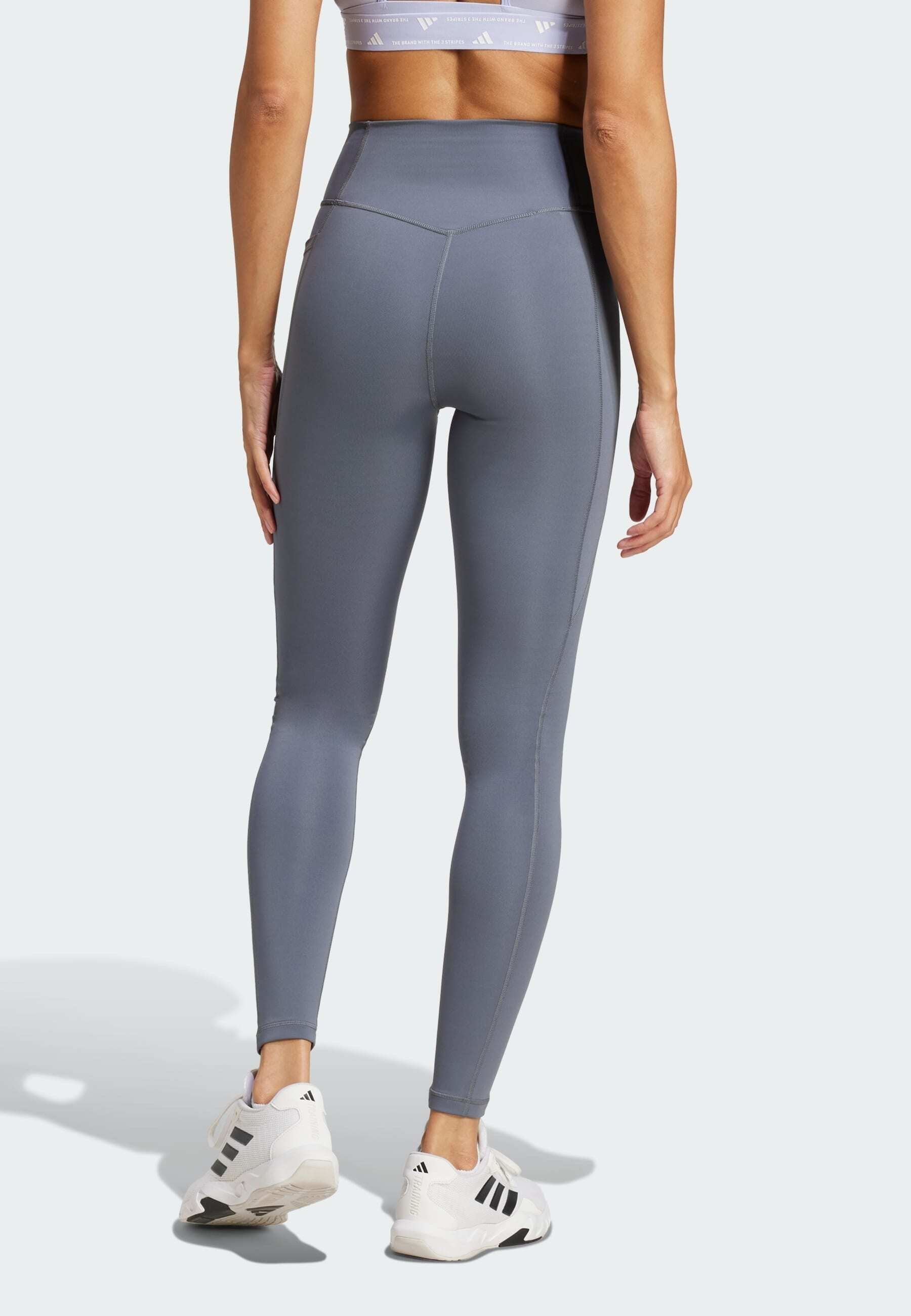 OPTIME ESSENTIALS - Leggings - onix/white