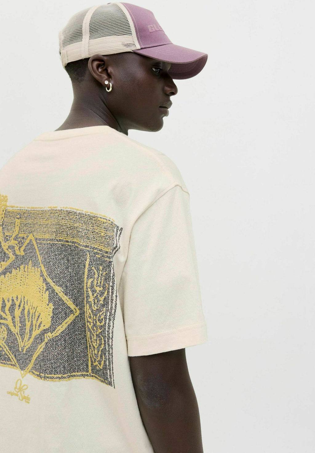 T- - Print T-shirt - antique white