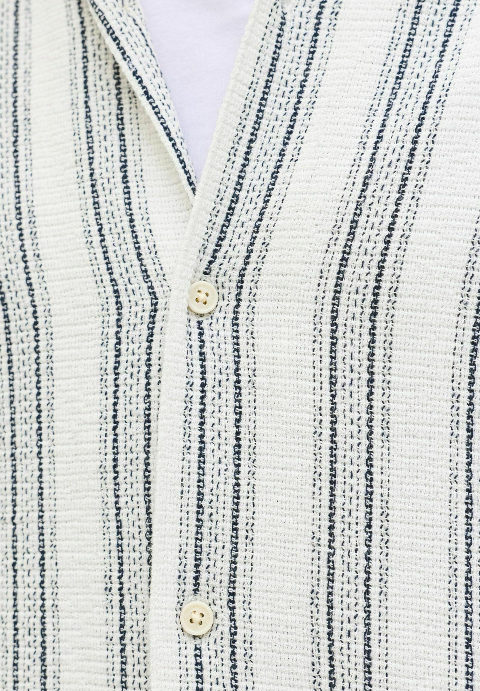 JORCOBA STRIPE RESORT SHIRT SS SN - Chemise - cloud dancer