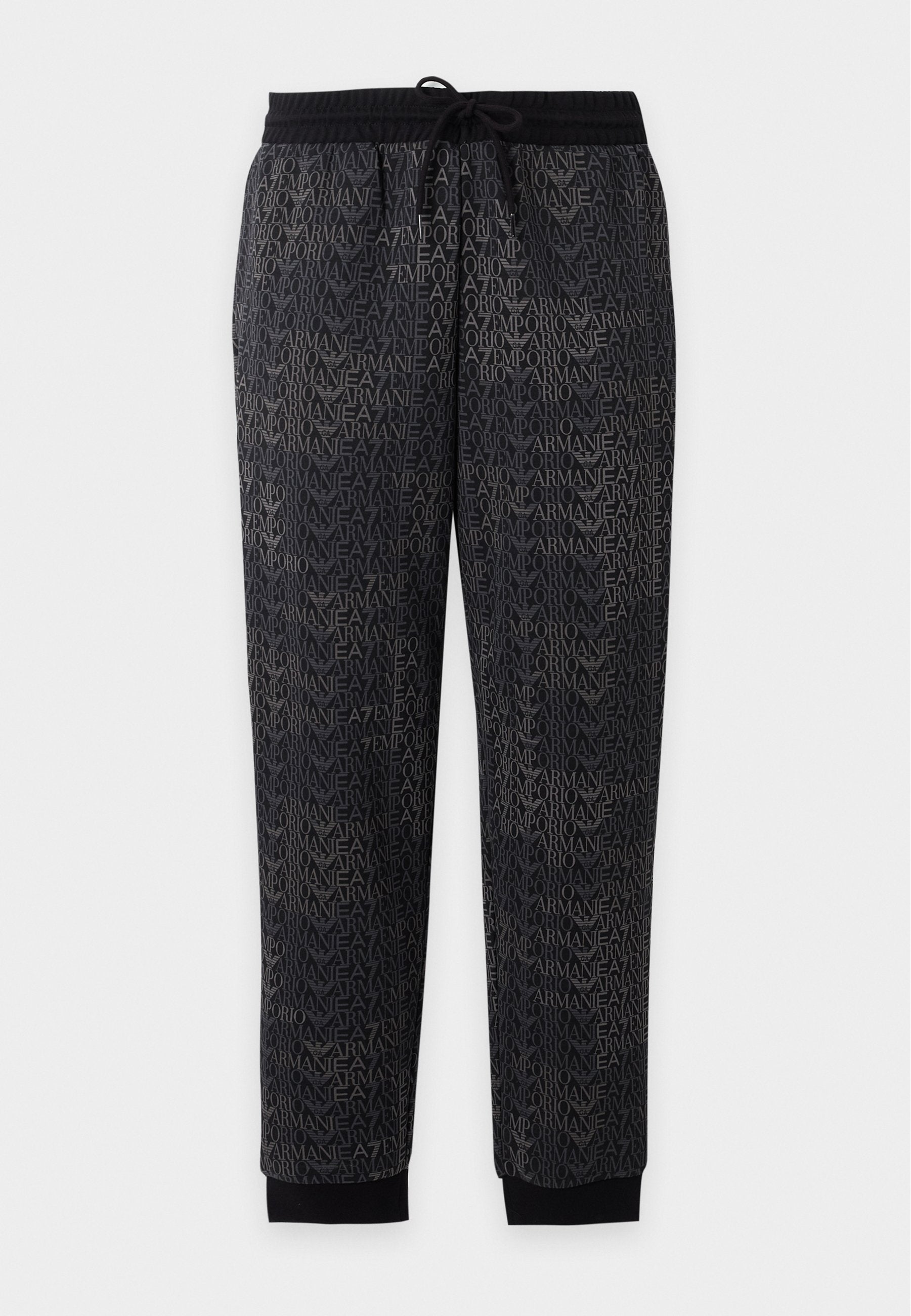 TRAIN LOGO SERIES MONOGRAM - Tracksuit bottoms - black