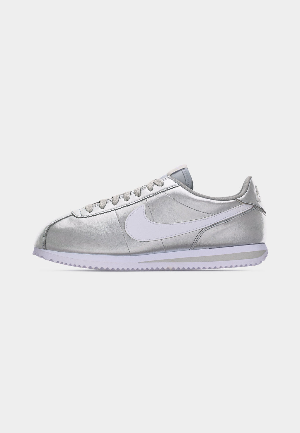 CORTEZ - Trainers - metallic silver-coloured/white/grey fog