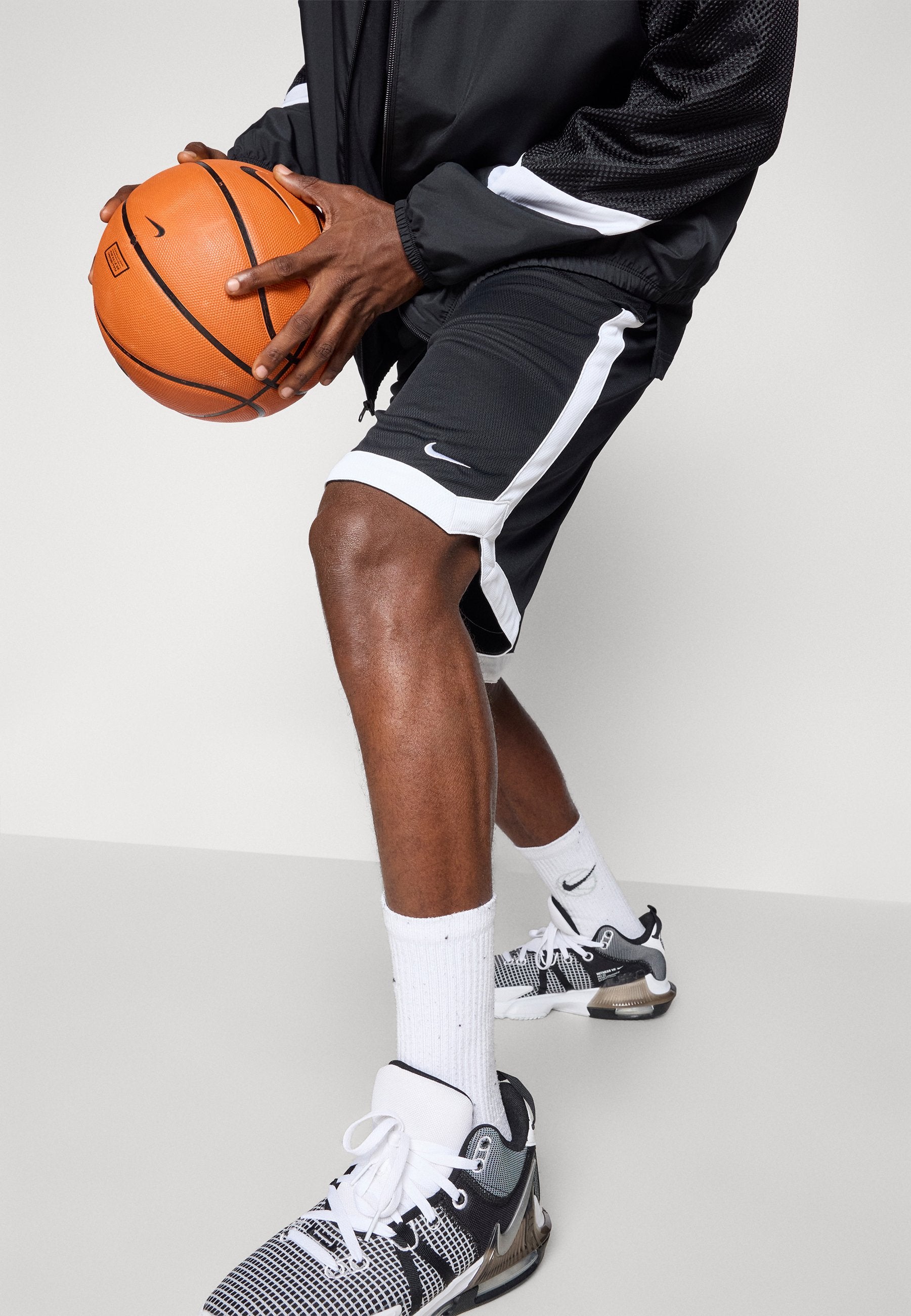 DNA SHORT - Sports shorts - black/white