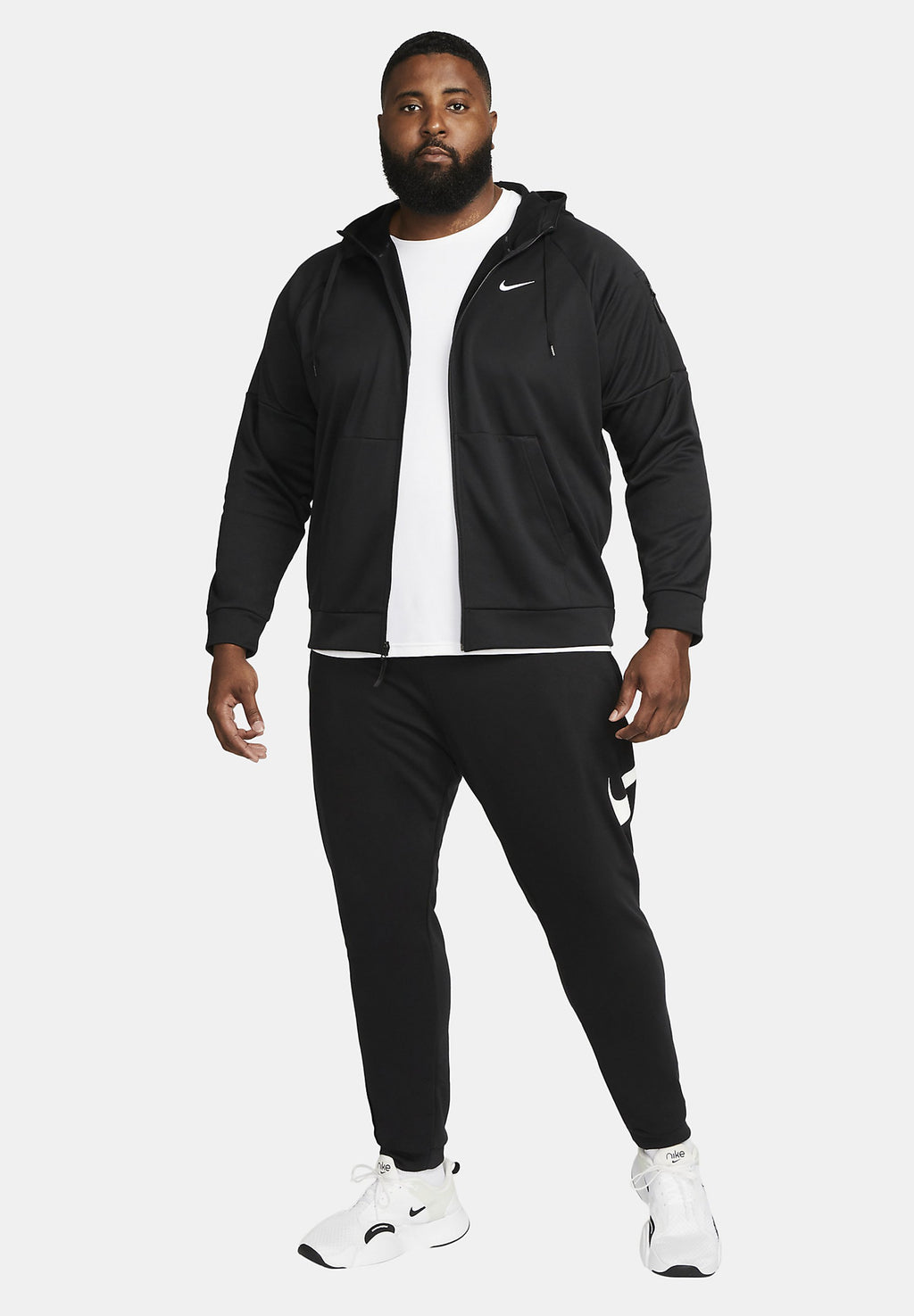 M TF HD FZ - Zip-up sweatshirt - black black white