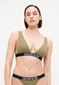 BRALETTE NEW - Bikini top - dusky green