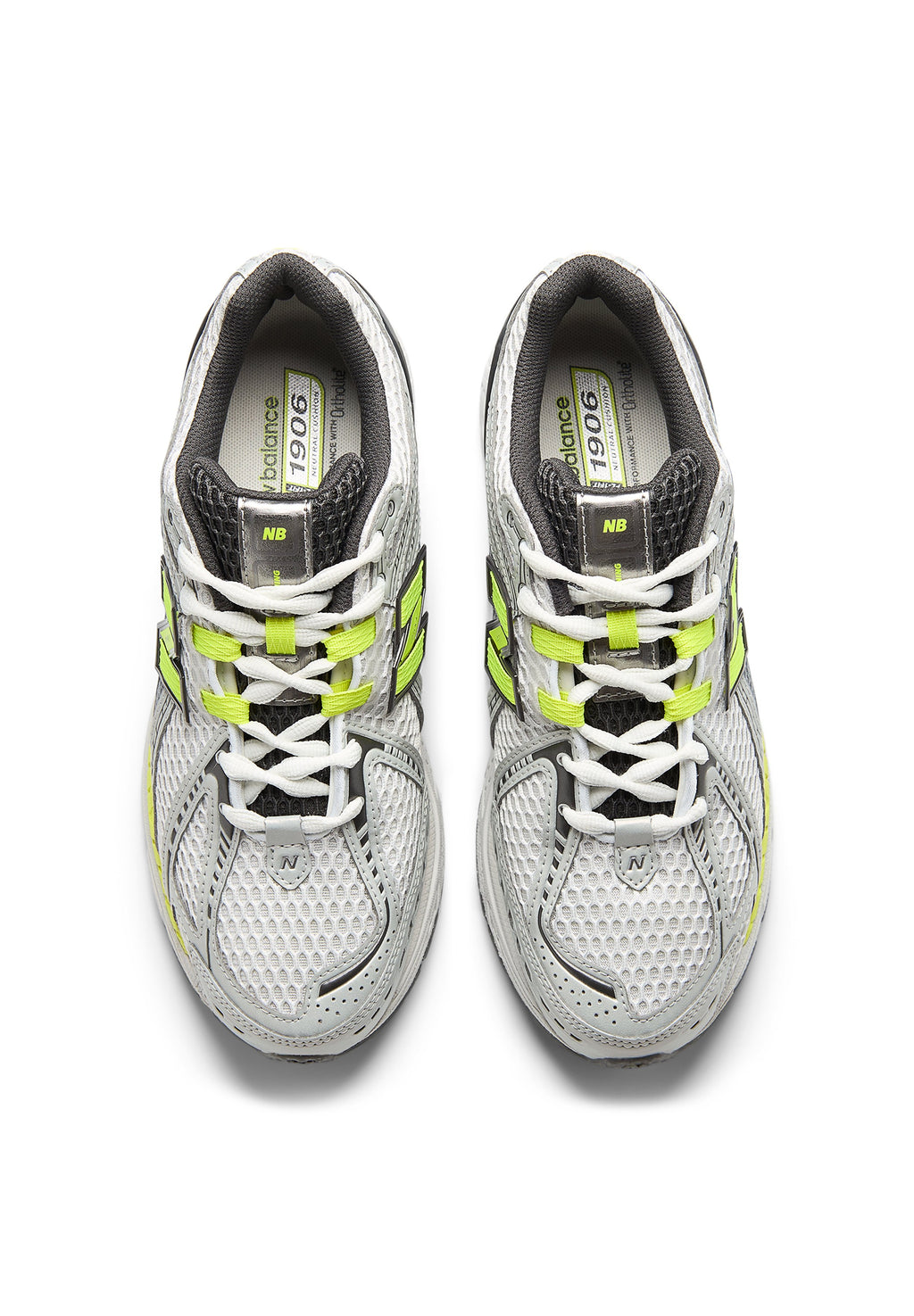 U1906 - Trainers - light silver metallic / alkaline green