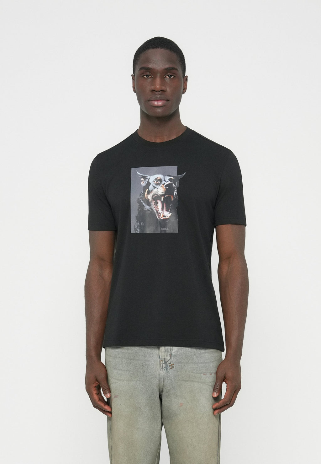 TE_DOBERMANN - Print T-shirt - black