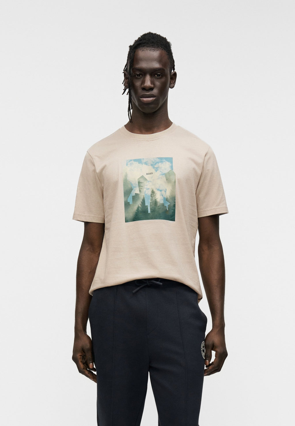 COVER - Print T-shirt - beige